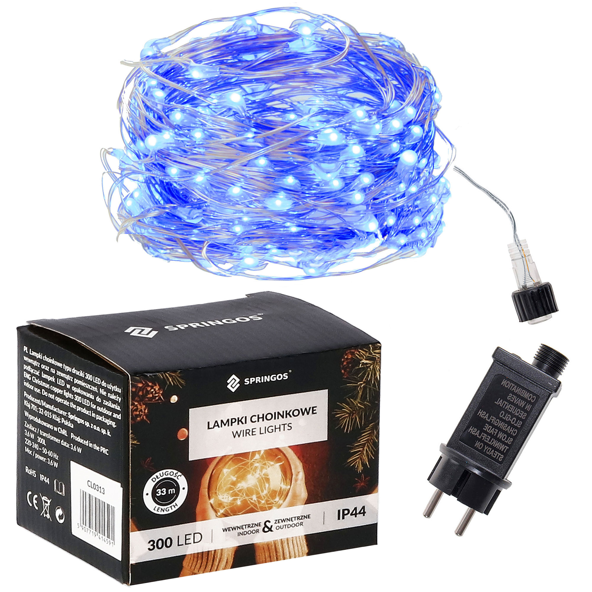 Гірлянда Springos 30 м 300 LED CL0310 Синій