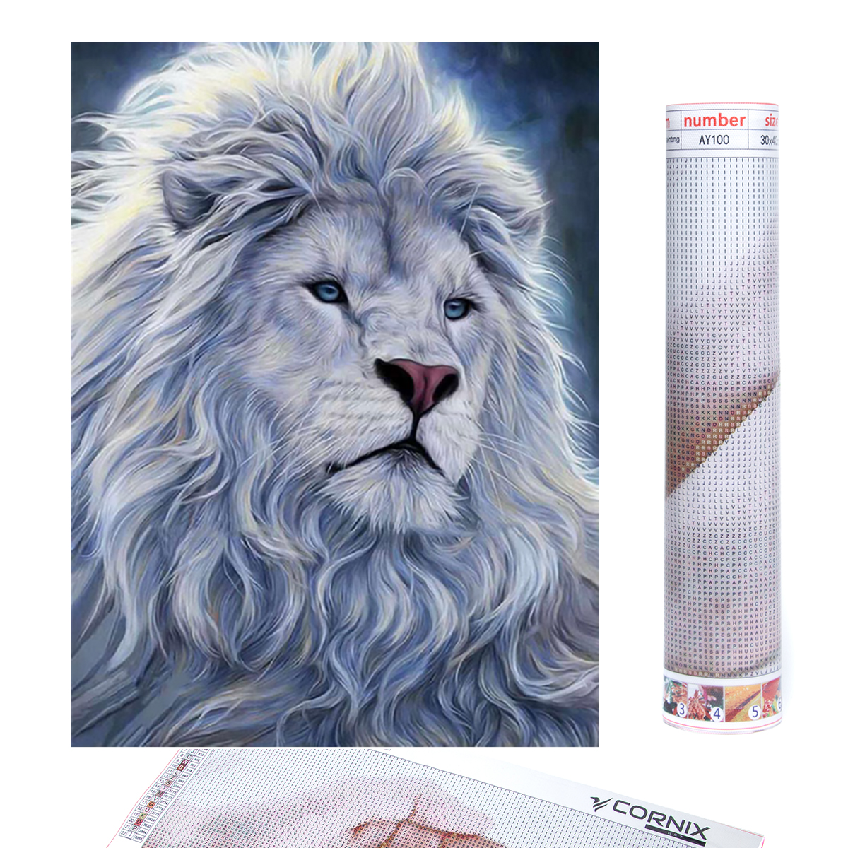 Набір алмазної мозаїки (вишивки) Cornix Art 40 x 30 см AY57