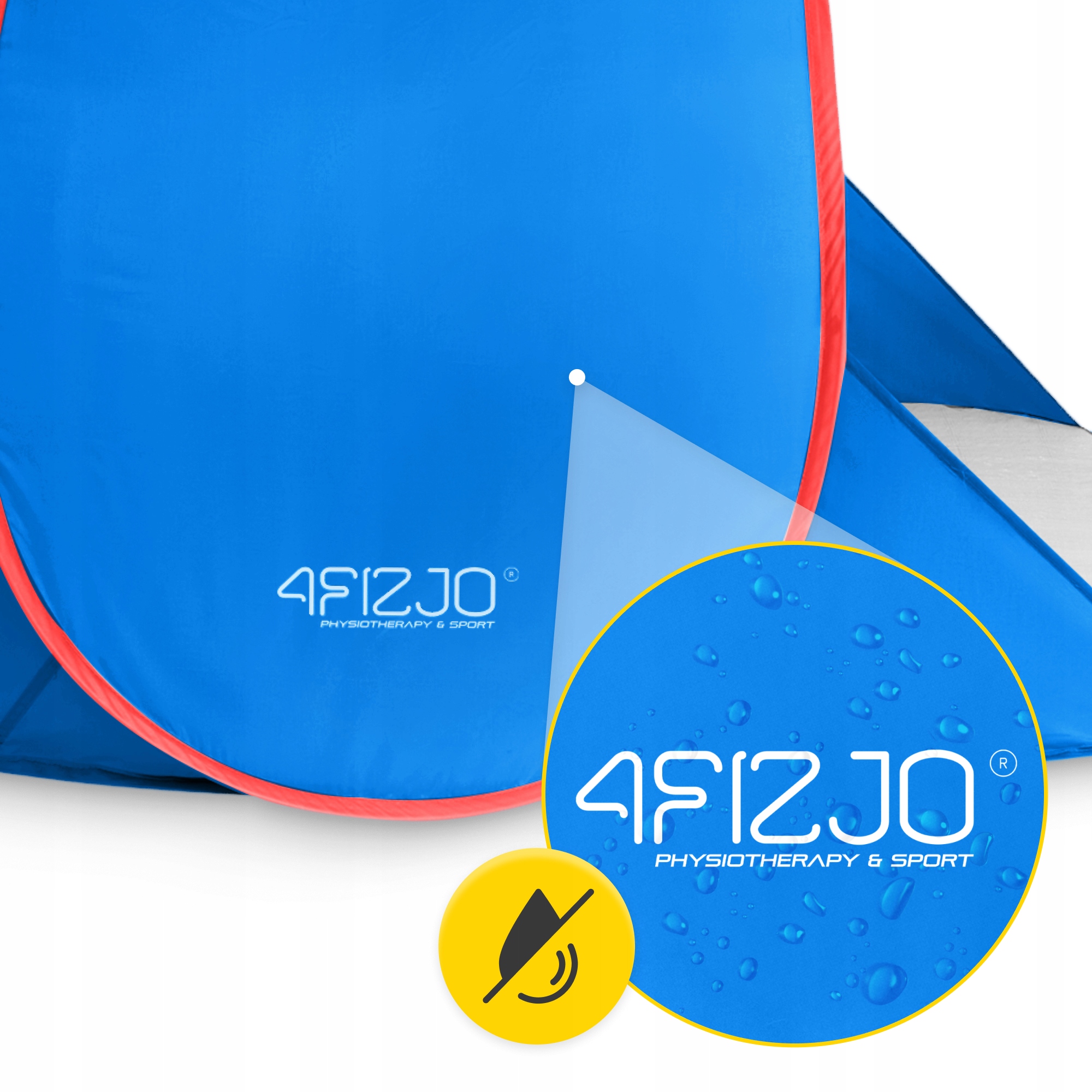Намет пляжний 4FIZJO Pop-Up 195 x 120 см саморозкладний Blue/Red (P-5905973405164) — фото 4