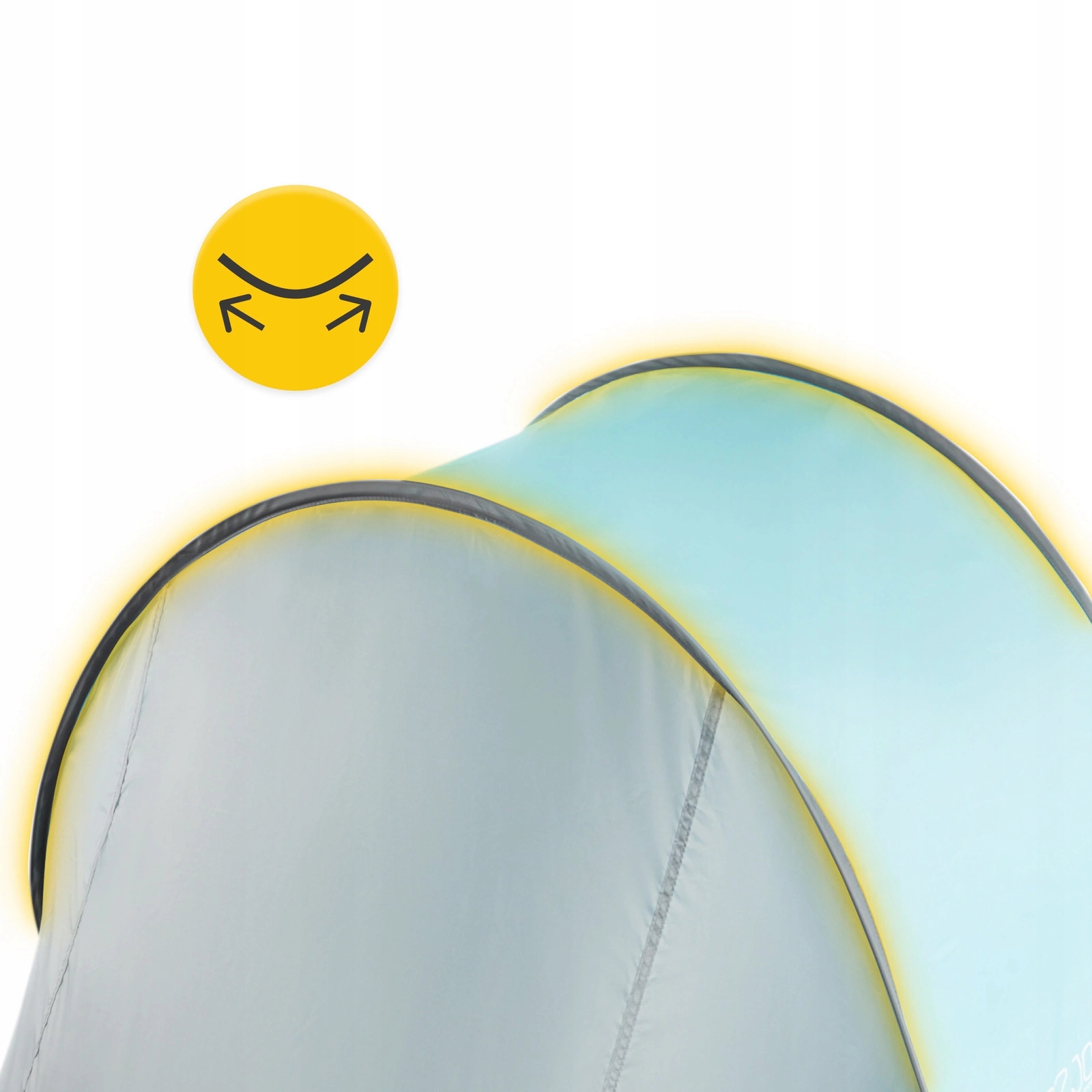 Намет пляжний 4FIZJO Pop-Up 195 x 120 см саморозкладний Grey/Mint (P-5905973401432) — фото 3