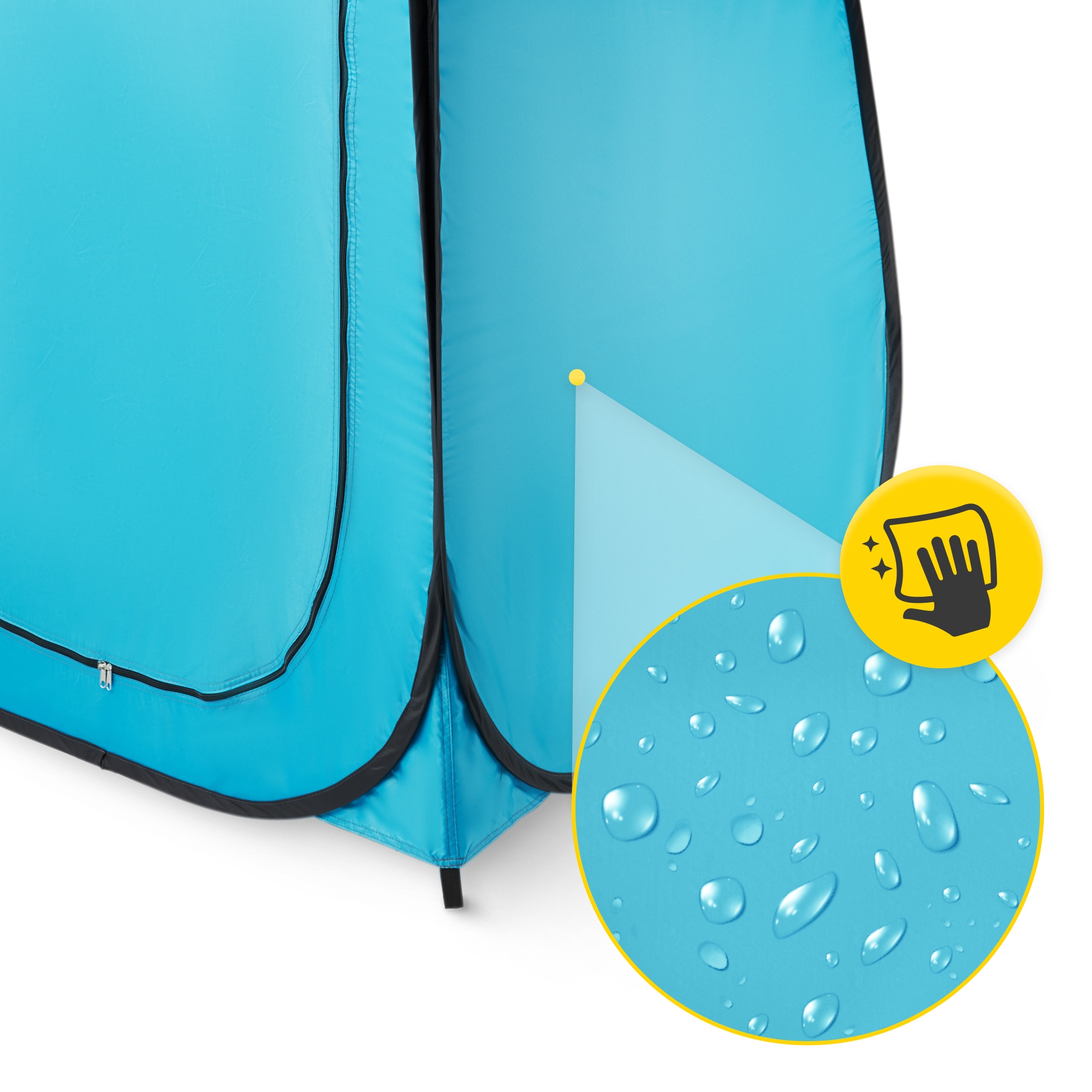 Намет туалет-душ, переодягальня Mountain Goat Pop-Up 200 x 110 x 110 см саморозкладний Sky Blue (P-5905973401456) — мініатюра 10
