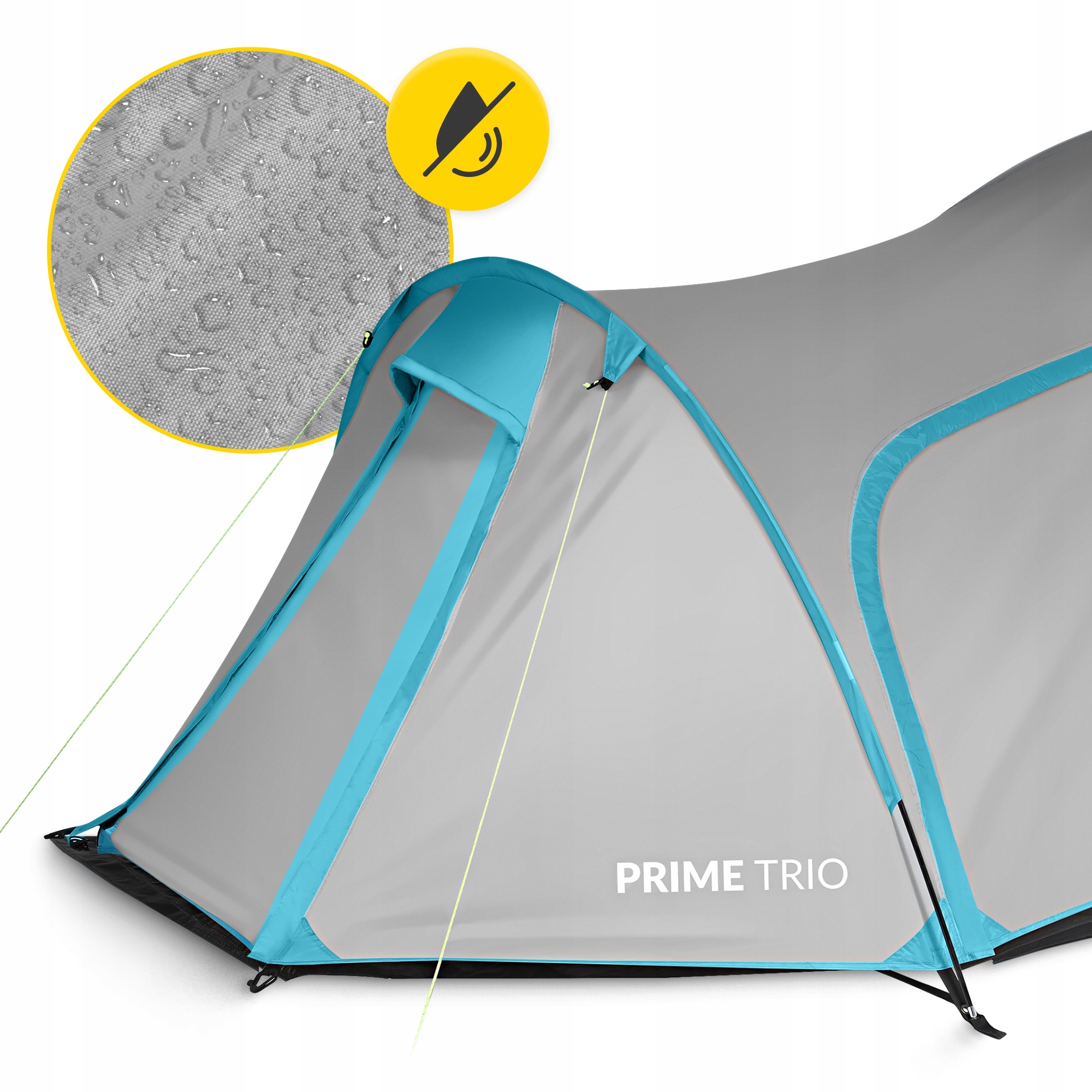 Намет туристичний Mountain Goat Prime Trio 3-місний Grey (P-5905973406581) — мініатюра 8