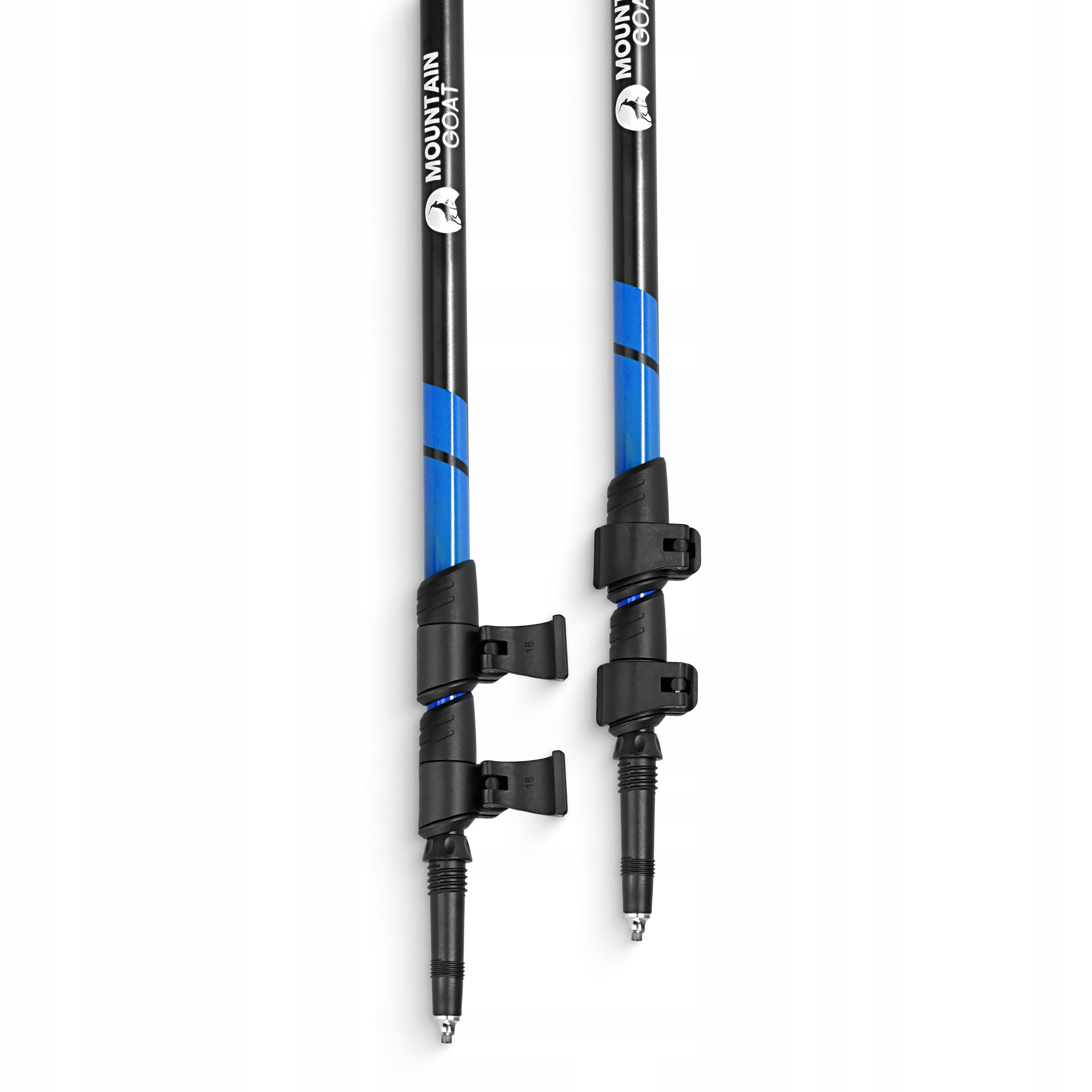 Трекінгові палиці Mountain Goat Peak+ 60-135 см Black/Blue (P-5907739318268) — мініатюра 7