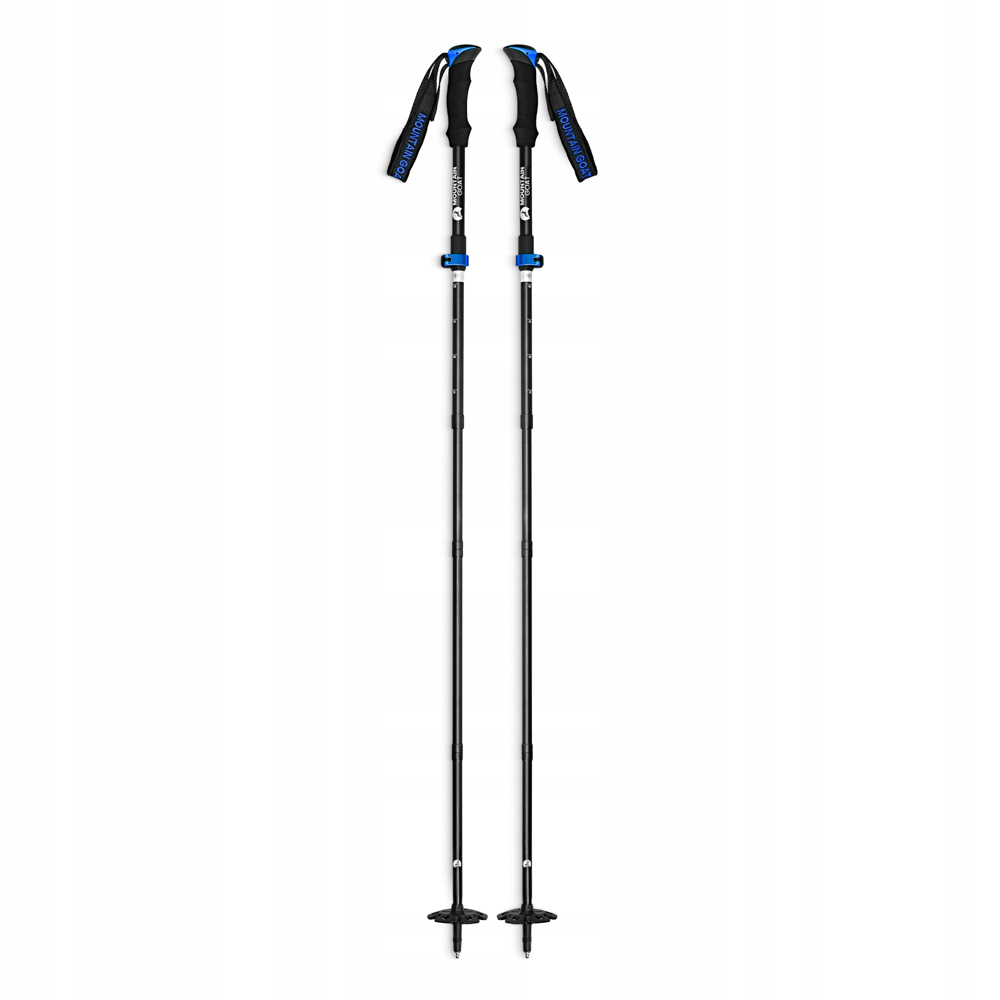 Трекінгові палиці Mountain Goat Pro+ 43-130 см Black/Blue (P-5907739318244) — фото 4
