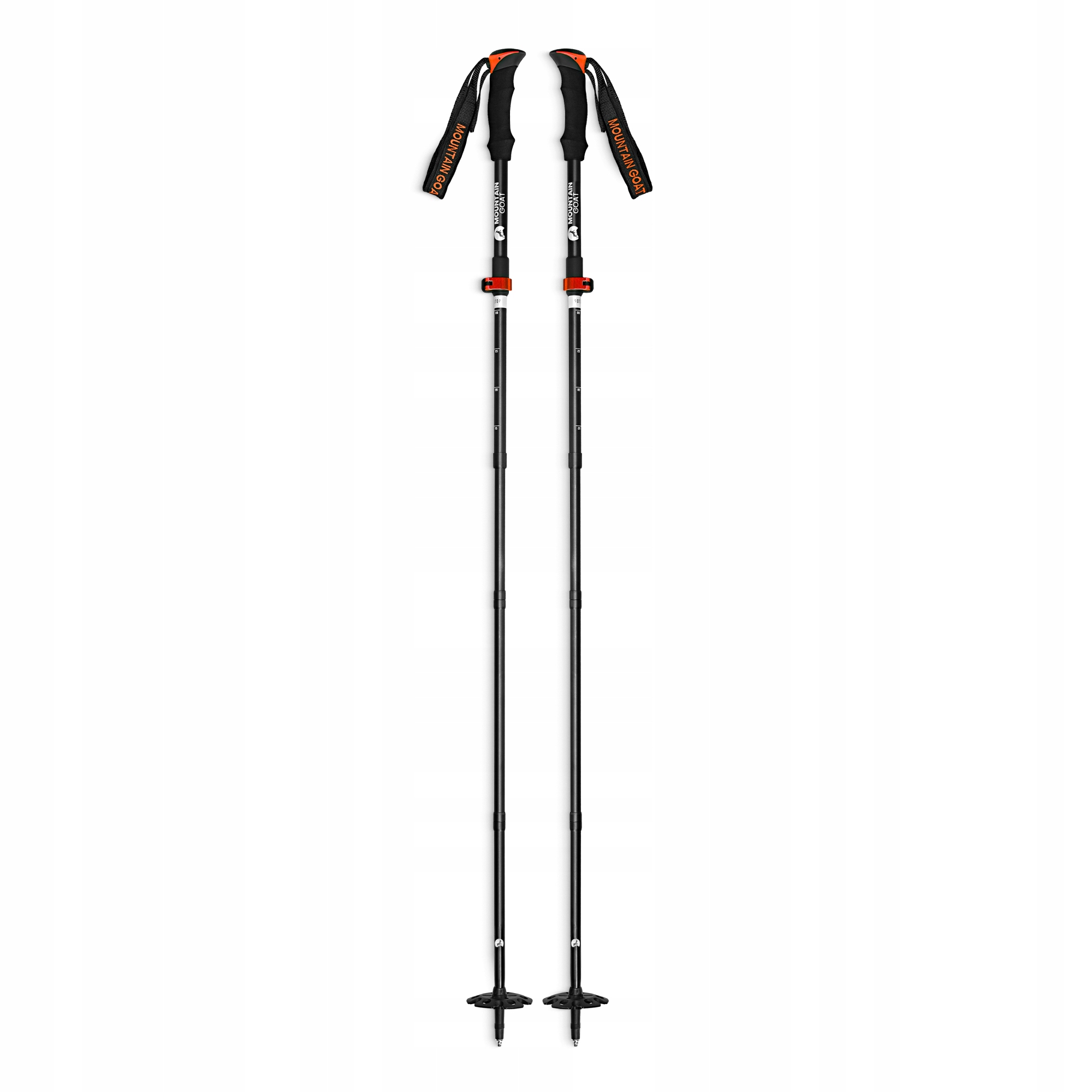 Трекінгові палиці Mountain Goat Pro+ 43-130 см Black/Orange (P-5907739318251)