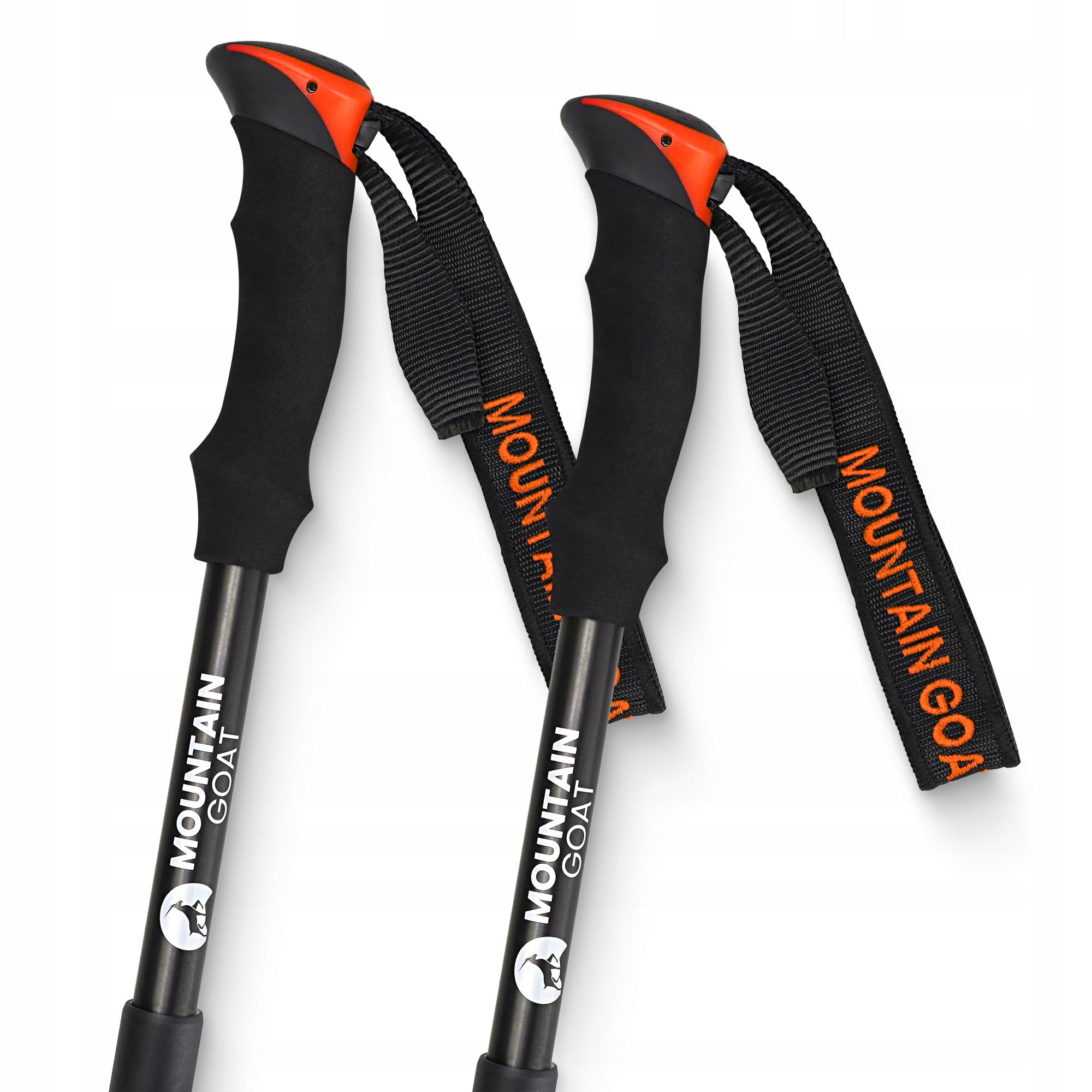 Трекінгові палиці Mountain Goat Pro+ 43-130 см Black/Orange (P-5907739318251)