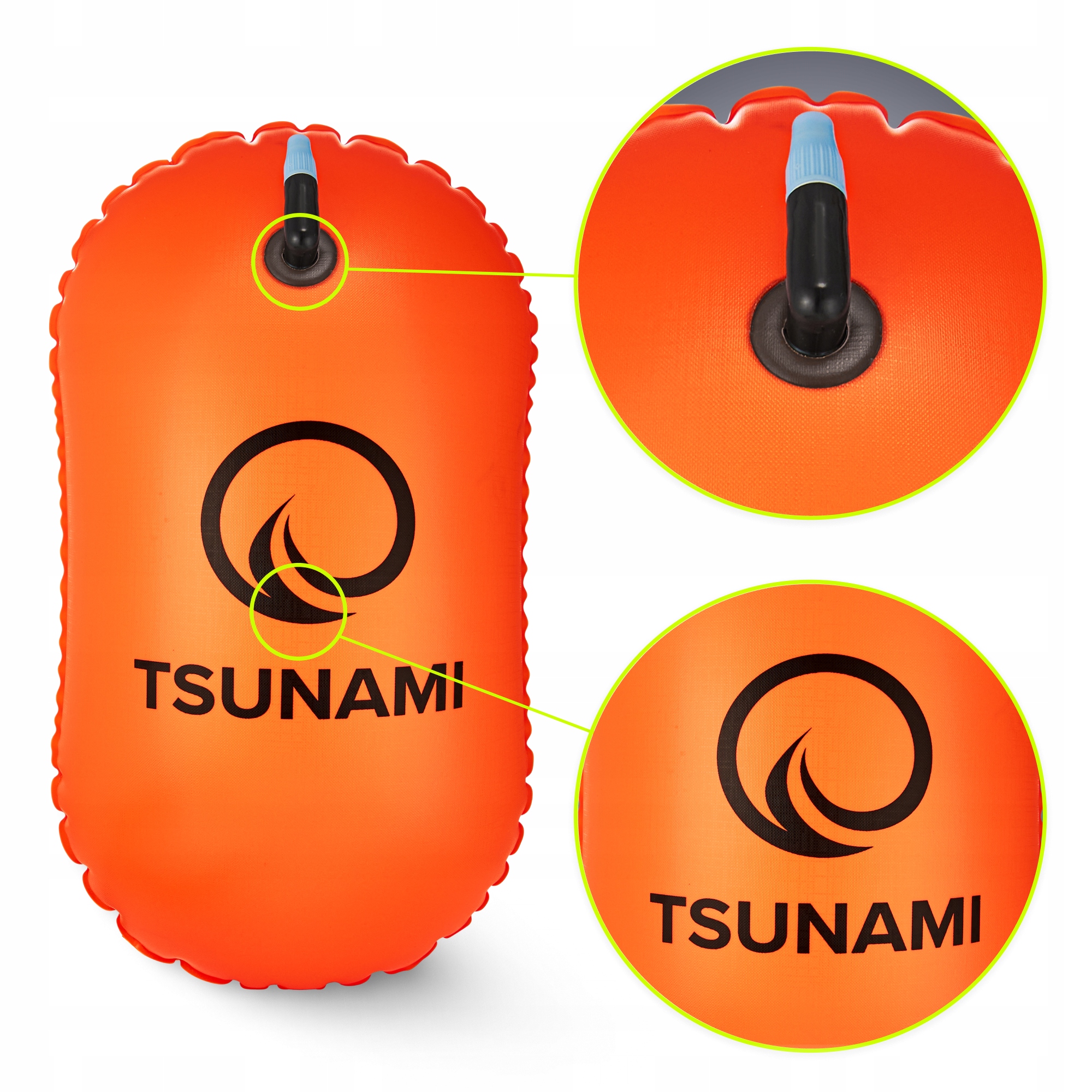 Буй для плавання TSUNAMI Basic надувний Orange (P-5907739314055) — фото 5