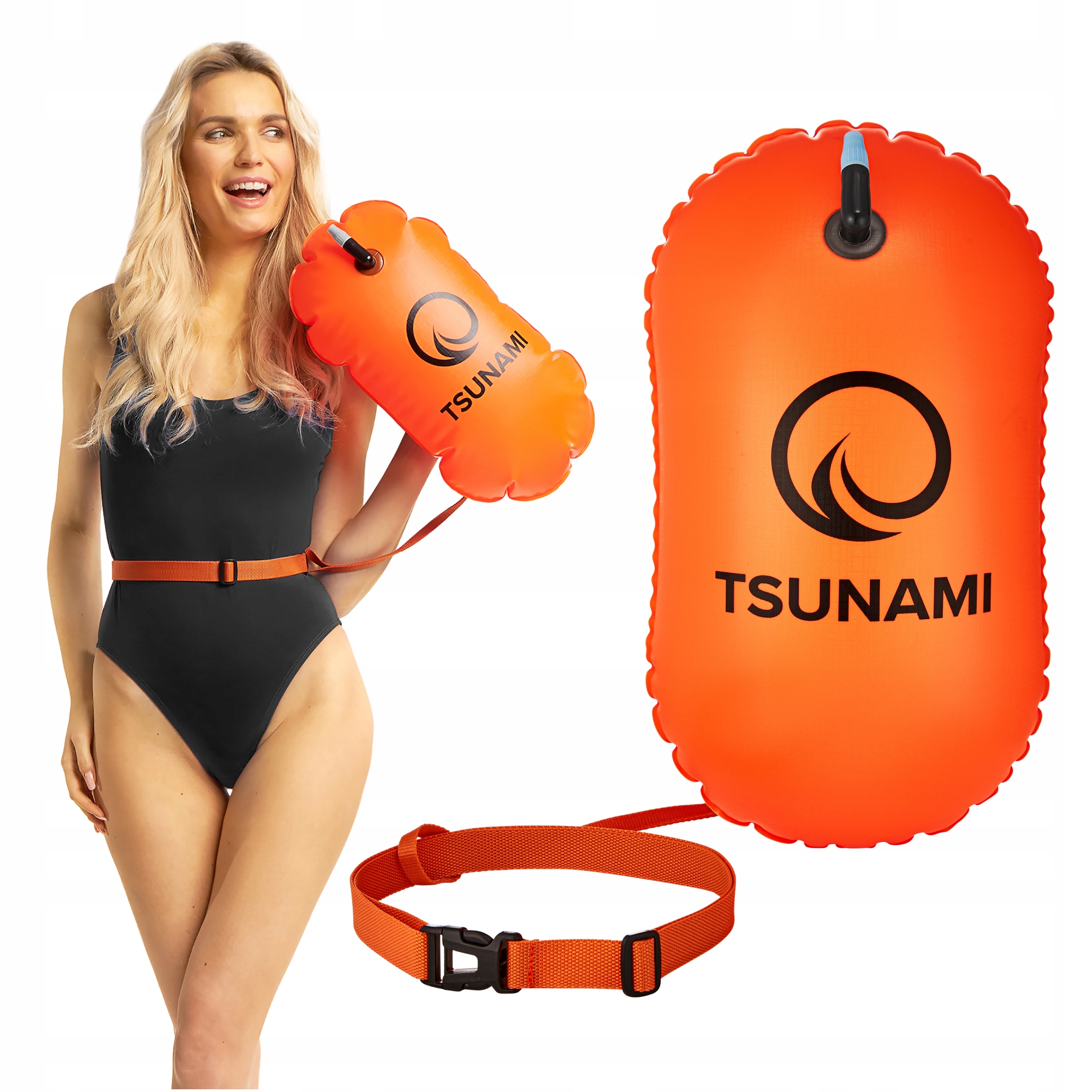Буй для плавання TSUNAMI Basic надувний Orange (P-5907739314055) — фото 1
