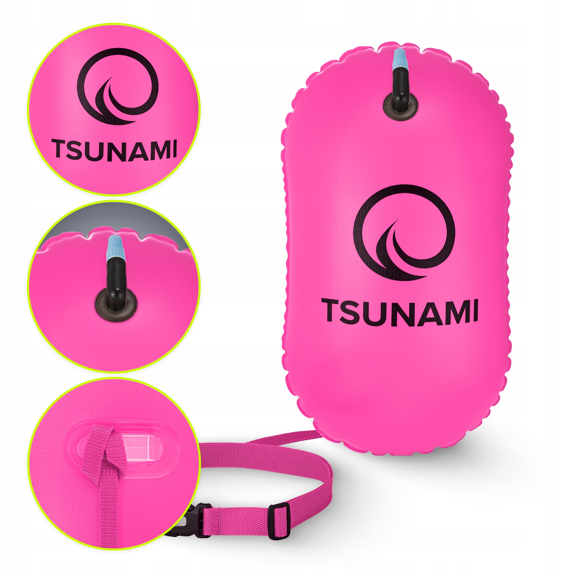 Буй для плавання TSUNAMI Basic надувний Pink (P-5907739314079) — фото 4