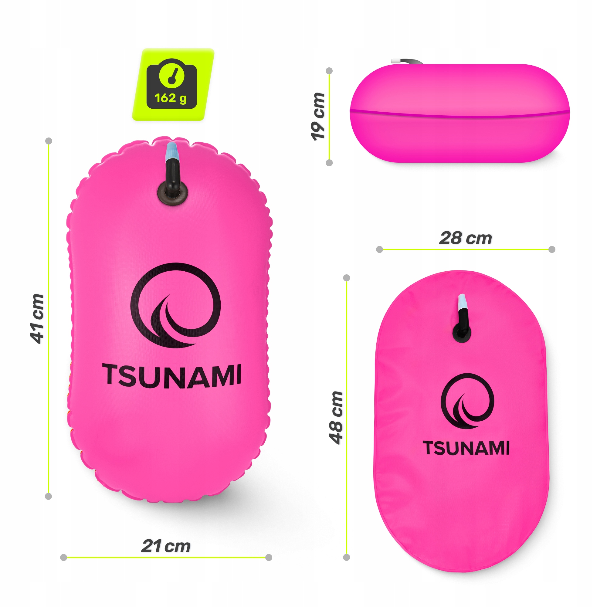 Буй для плавання TSUNAMI Basic надувний Pink (P-5907739314079) — мініатюра 7