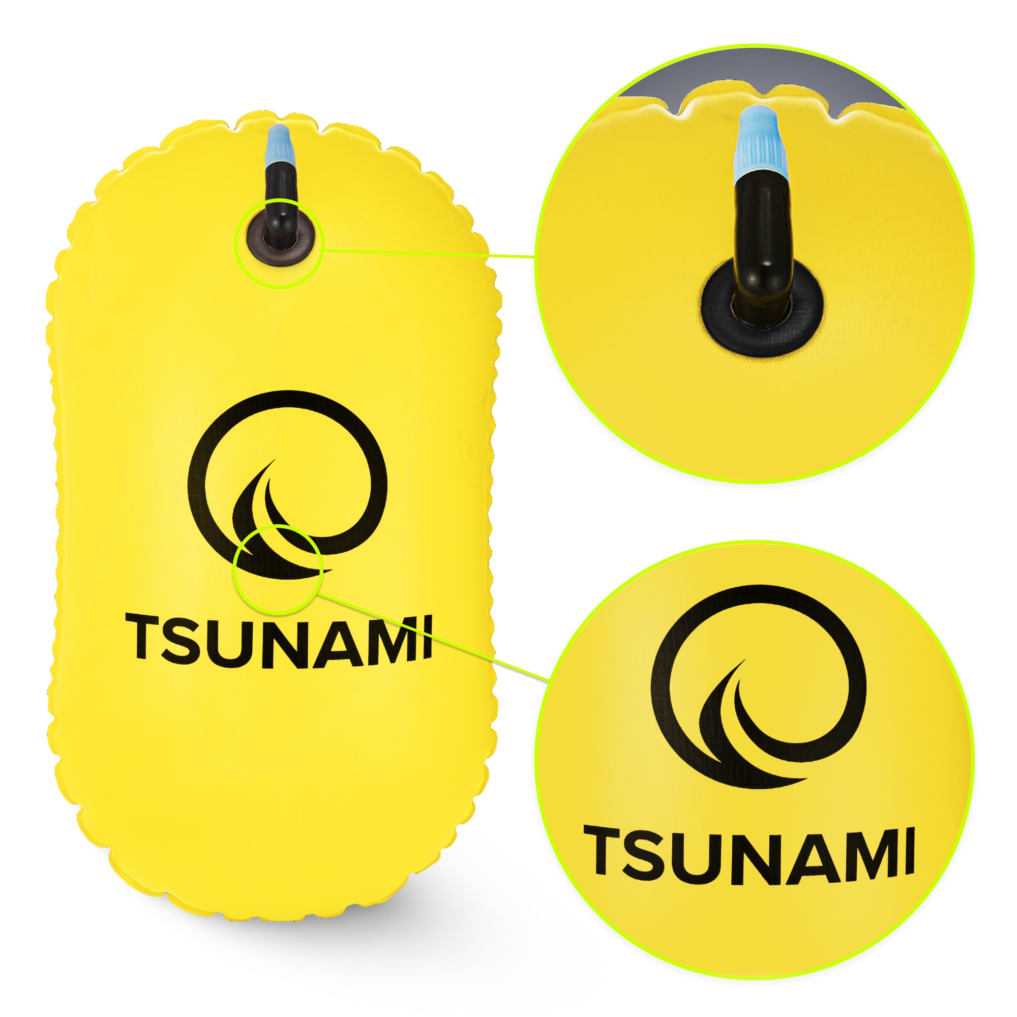 Буй для плавання TSUNAMI Basic надувний Yellow (P-5907739316806) — мініатюра 6