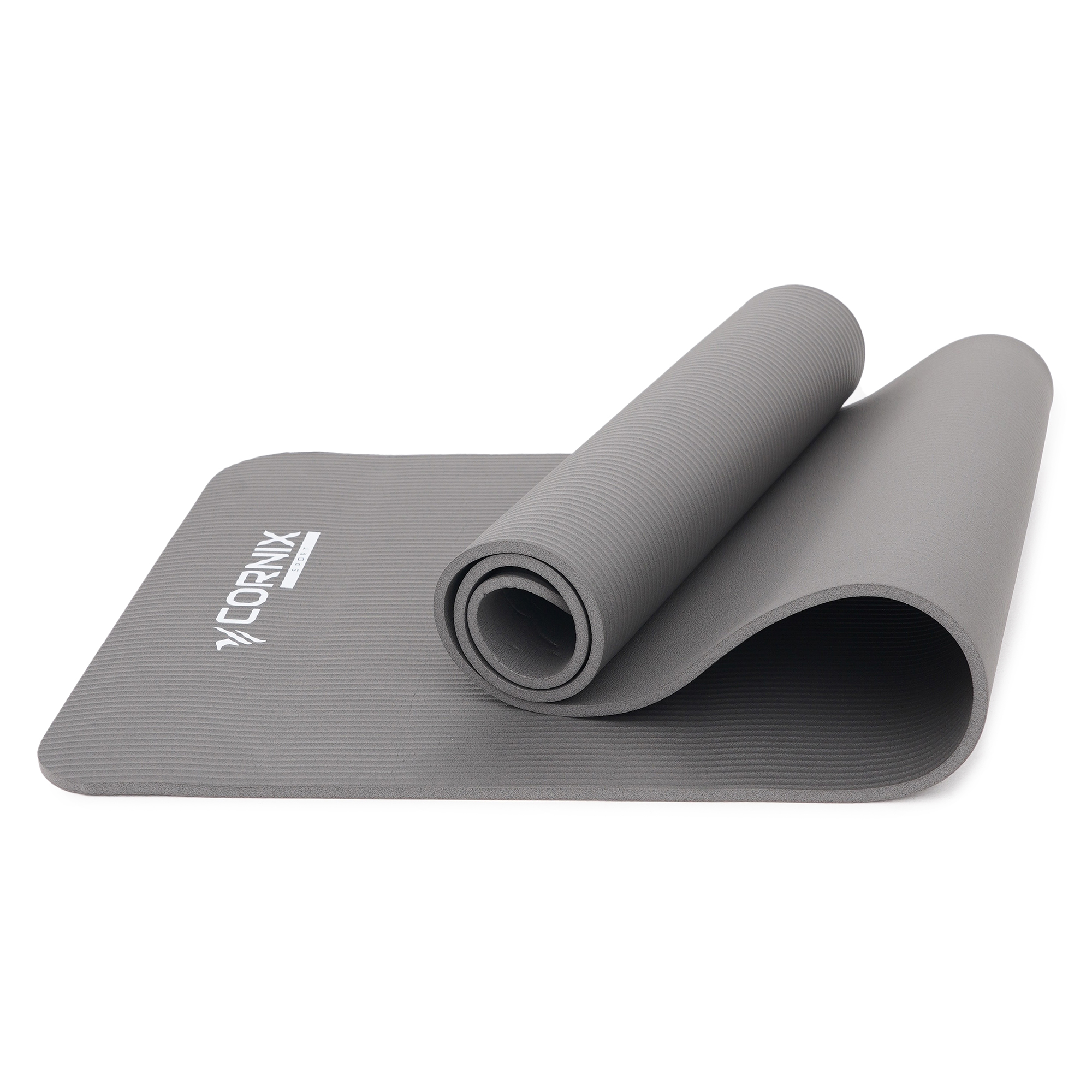 Килимок спортивний Cornix NBR 183 x 61 x 1 cм для йоги та фітнесу XR-0012 Grey — мініатюра 7