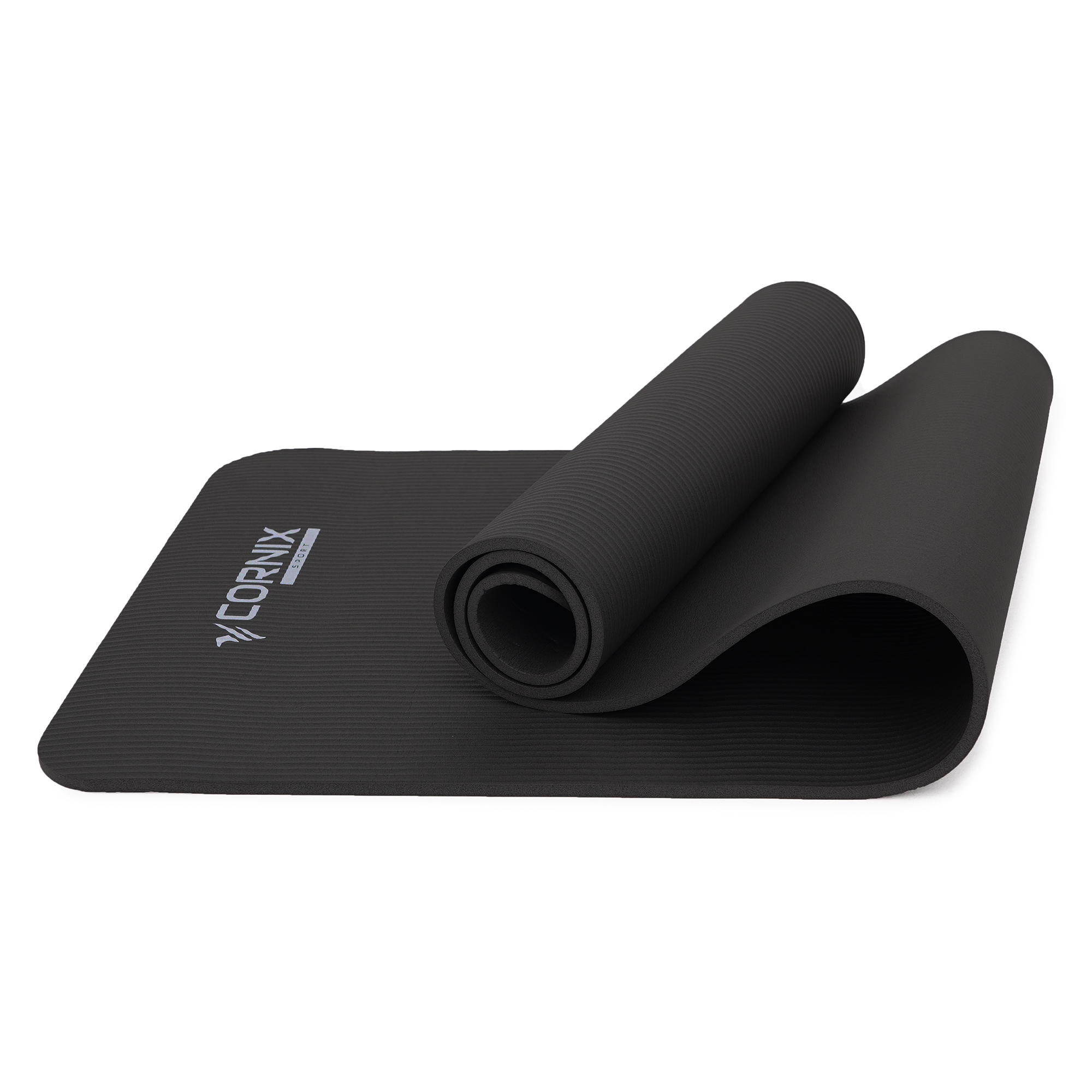Килимок спортивний Cornix NBR 183 x 61 x 1 cм для йоги та фітнесу XR-0013 Black — мініатюра 7