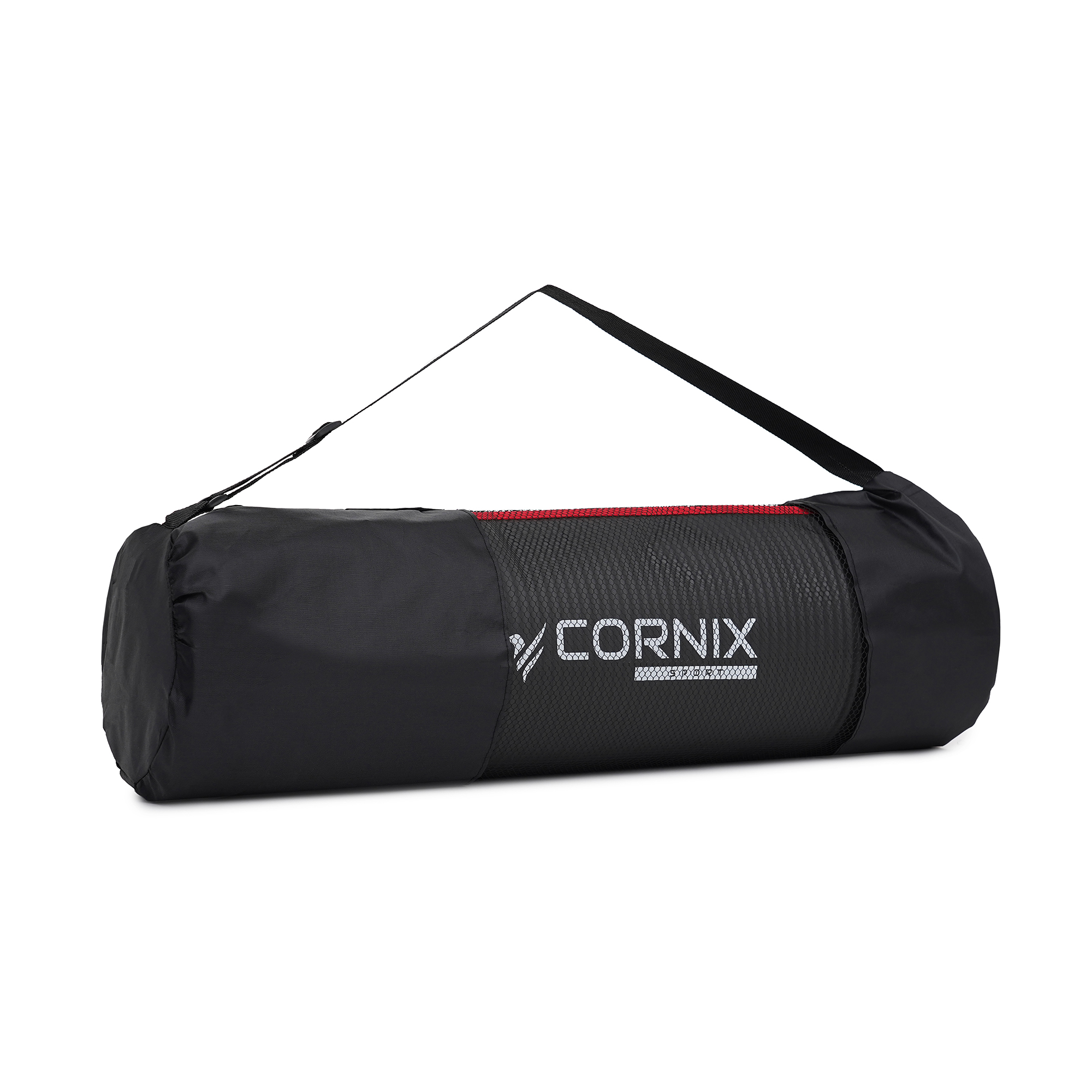 Килимок спортивний Cornix NBR 183 x 61 x 1 cм для йоги та фітнесу XR-0094 Black/Red — фото 5