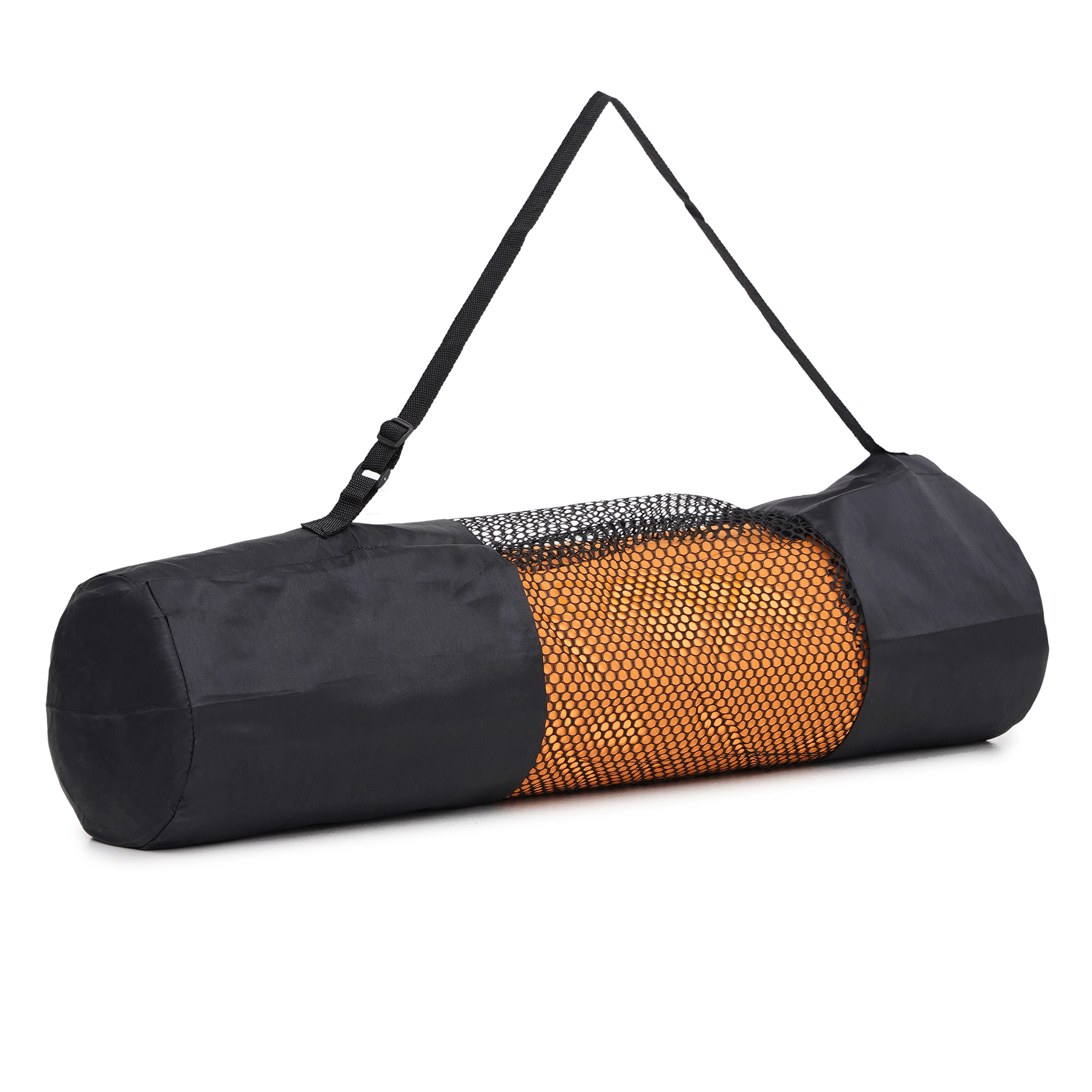 Килимок спортивний Cornix TPE 183 x 61 x 0.6 см для йоги та фітнесу XR-0001 Orange/Black — мініатюра 6