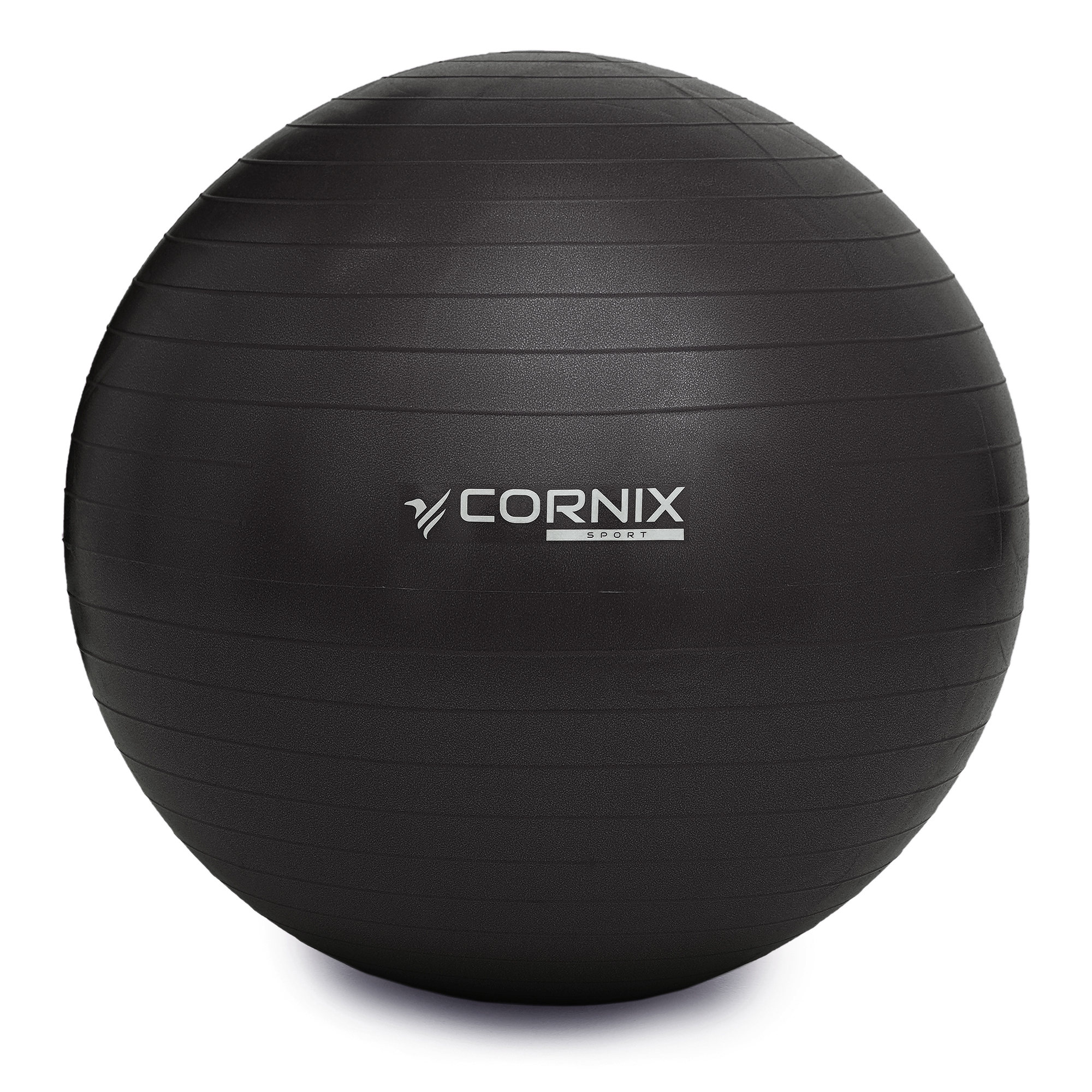 М'яч для фітнесу (фітбол) Cornix 55 см Anti-Burst XR-0014 Black — фото 5