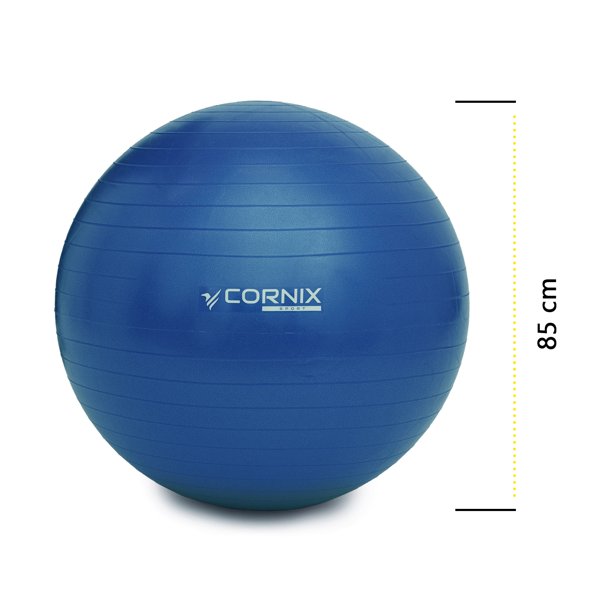 М'яч для фітнесу (фітбол) Cornix 85 см Anti-Burst XR-0249 Blue — мініатюра 7