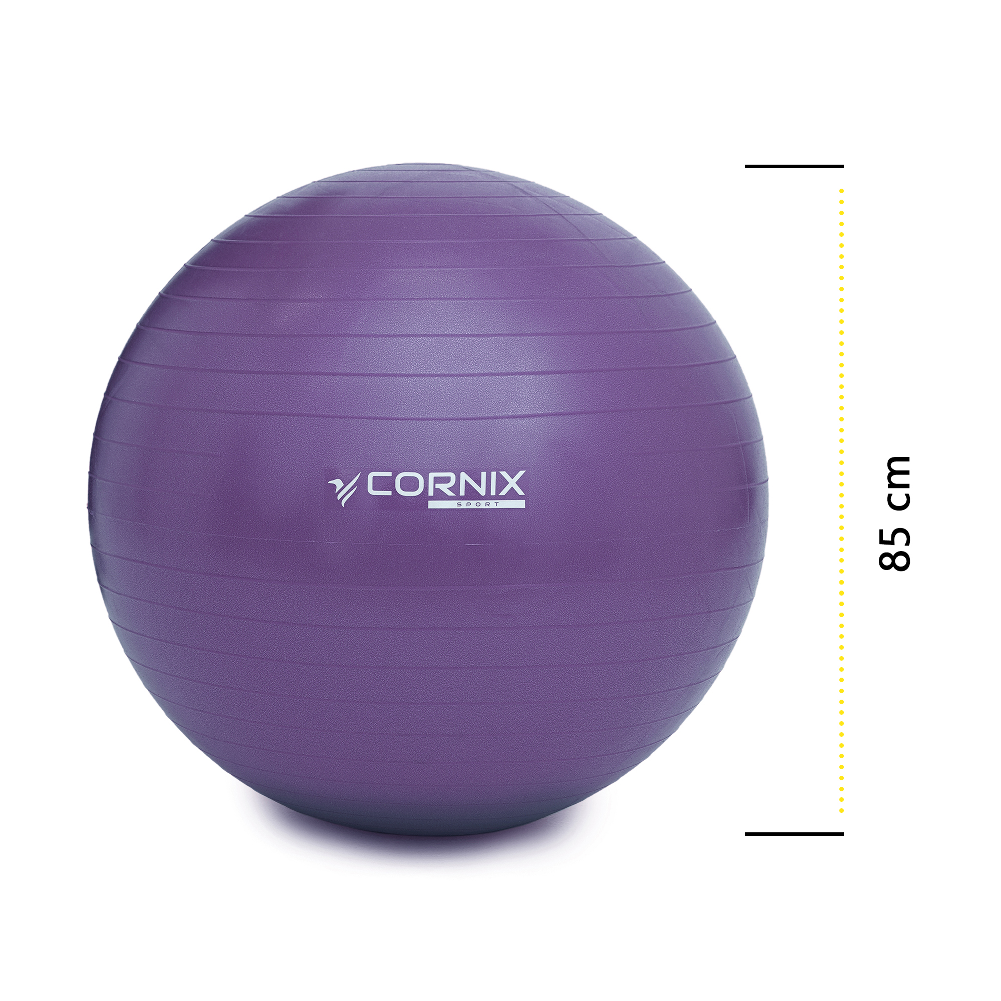 М'яч для фітнесу (фітбол) Cornix 85 см Anti-Burst XR-0250 Violet — фото 3