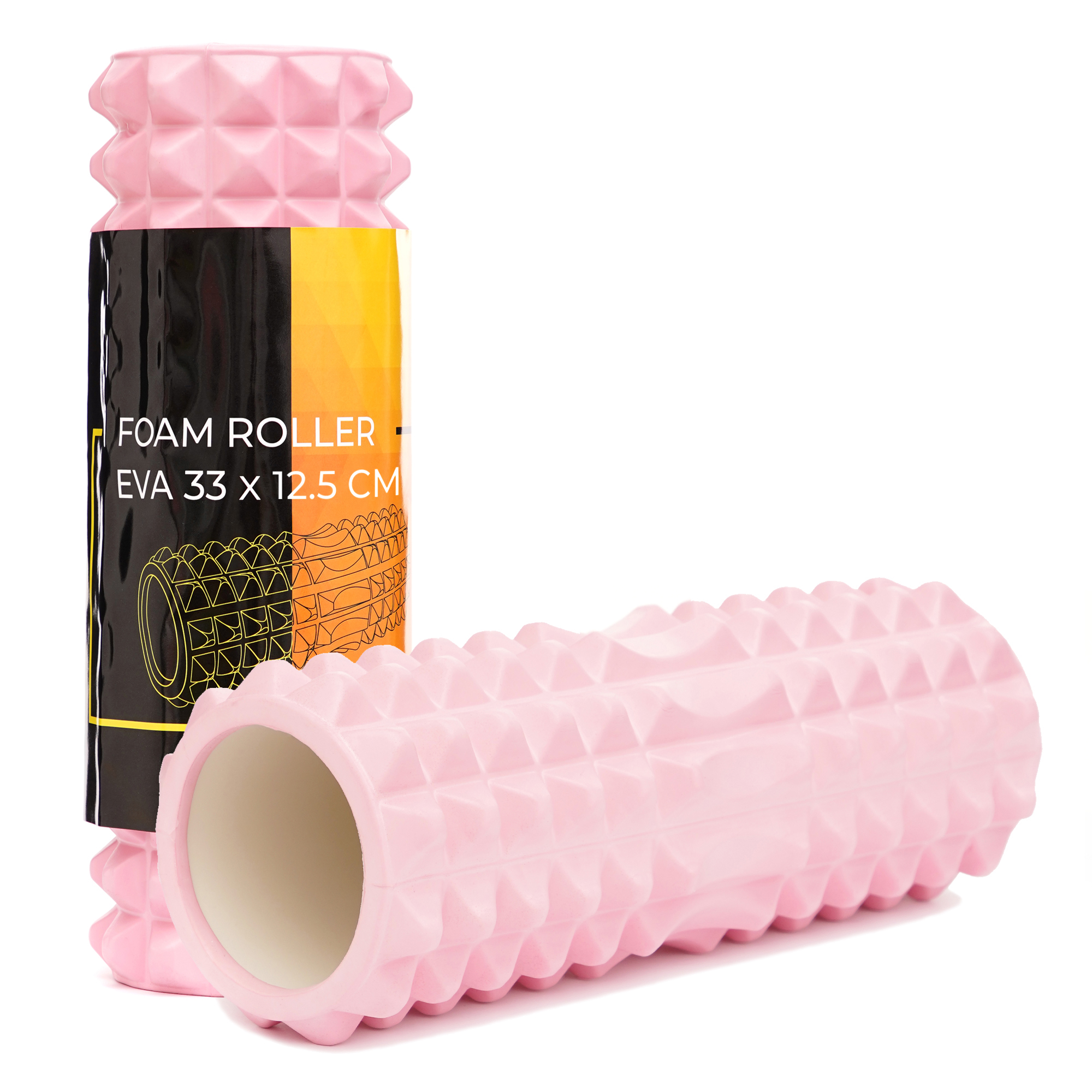 Масажний ролик Cornix EVA 33 x 12.5 см (валик, роллер) XR-0326 Light Pink — фото 1