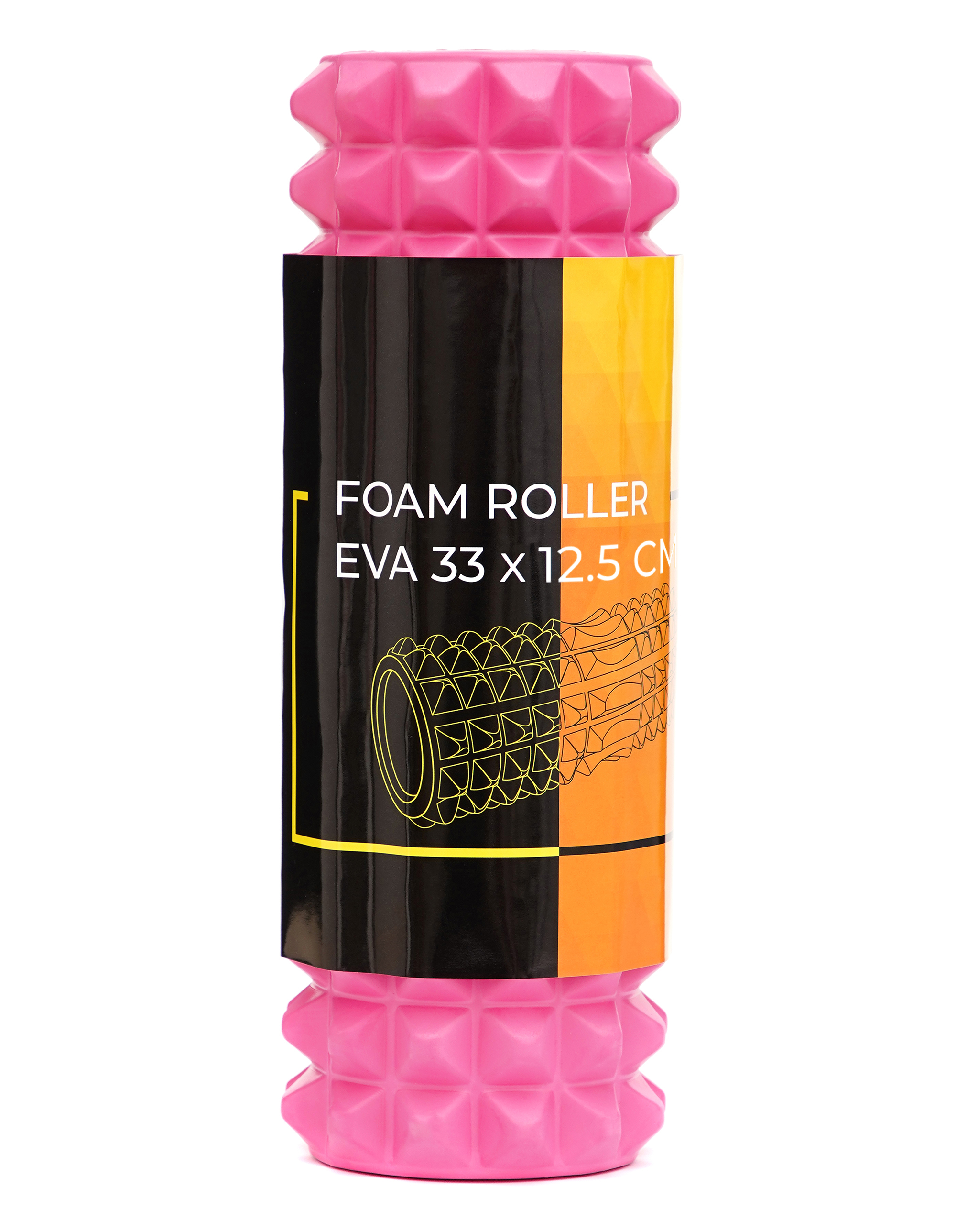 Масажний ролик Cornix EVA 33 x 12.5 см (валик, роллер) XR-0327 Pink — фото 2