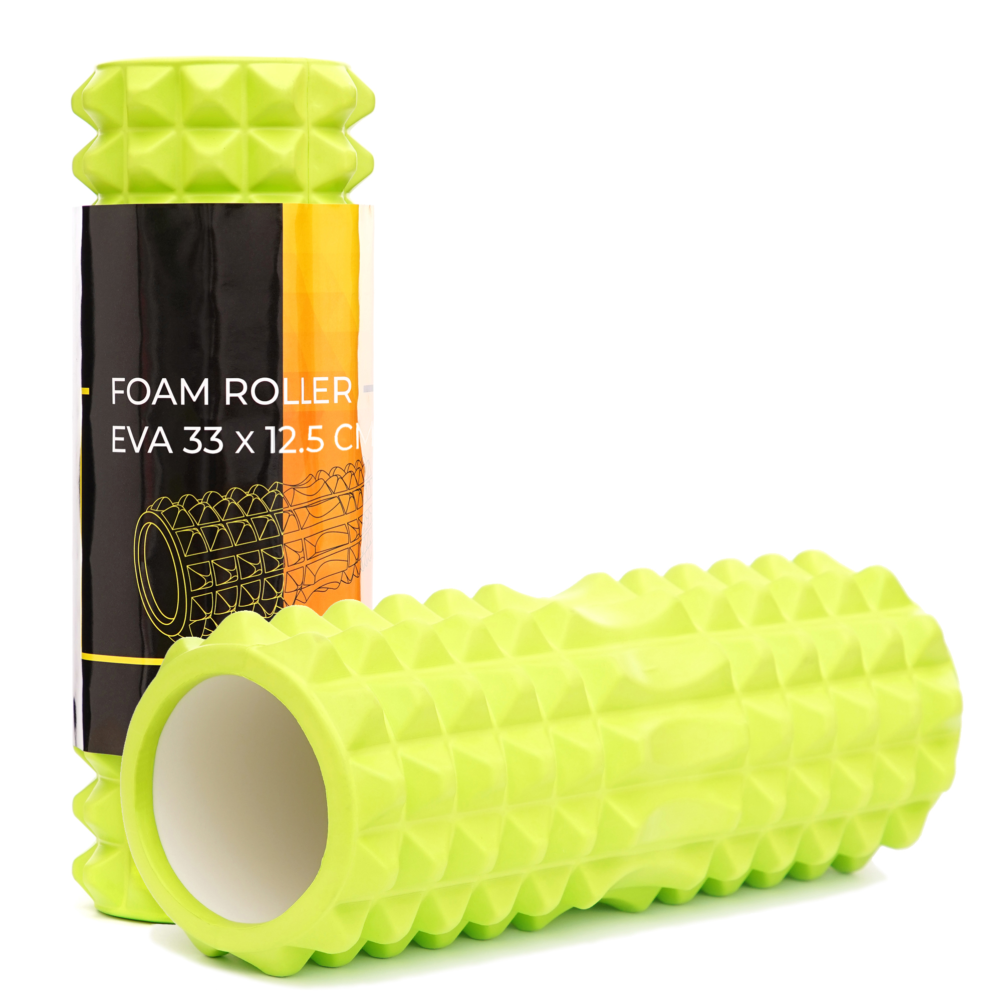 Масажний ролик Cornix EVA 33 x 12.5 см (валик, роллер) XR-0330 Green — фото 1