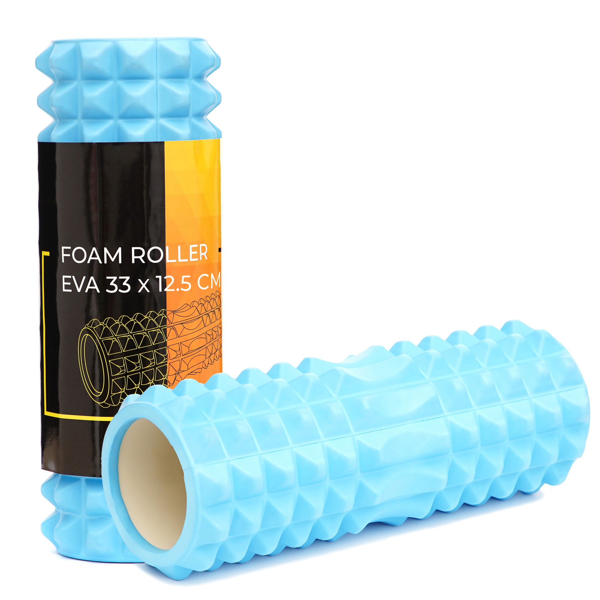 Масажний ролик Cornix EVA 33 x 12.5 см (валик, роллер) XR-0331 Sky Blue — фото 1