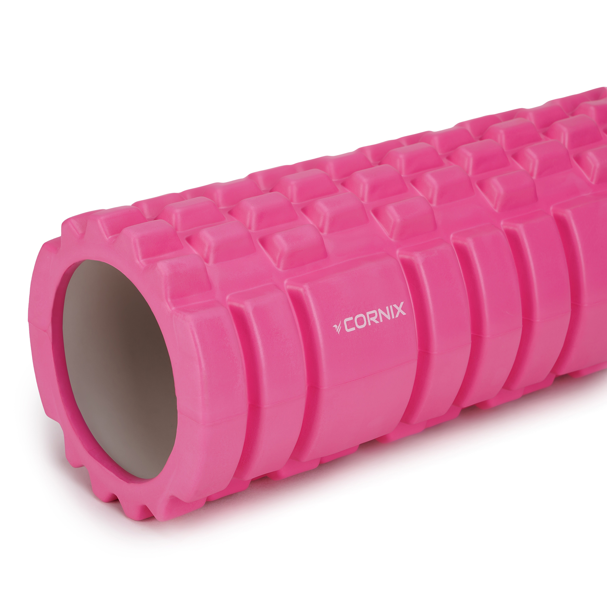 Масажний ролик Cornix EVA 33 x 14 см (валик, роллер) XR-0031 Pink — фото 2
