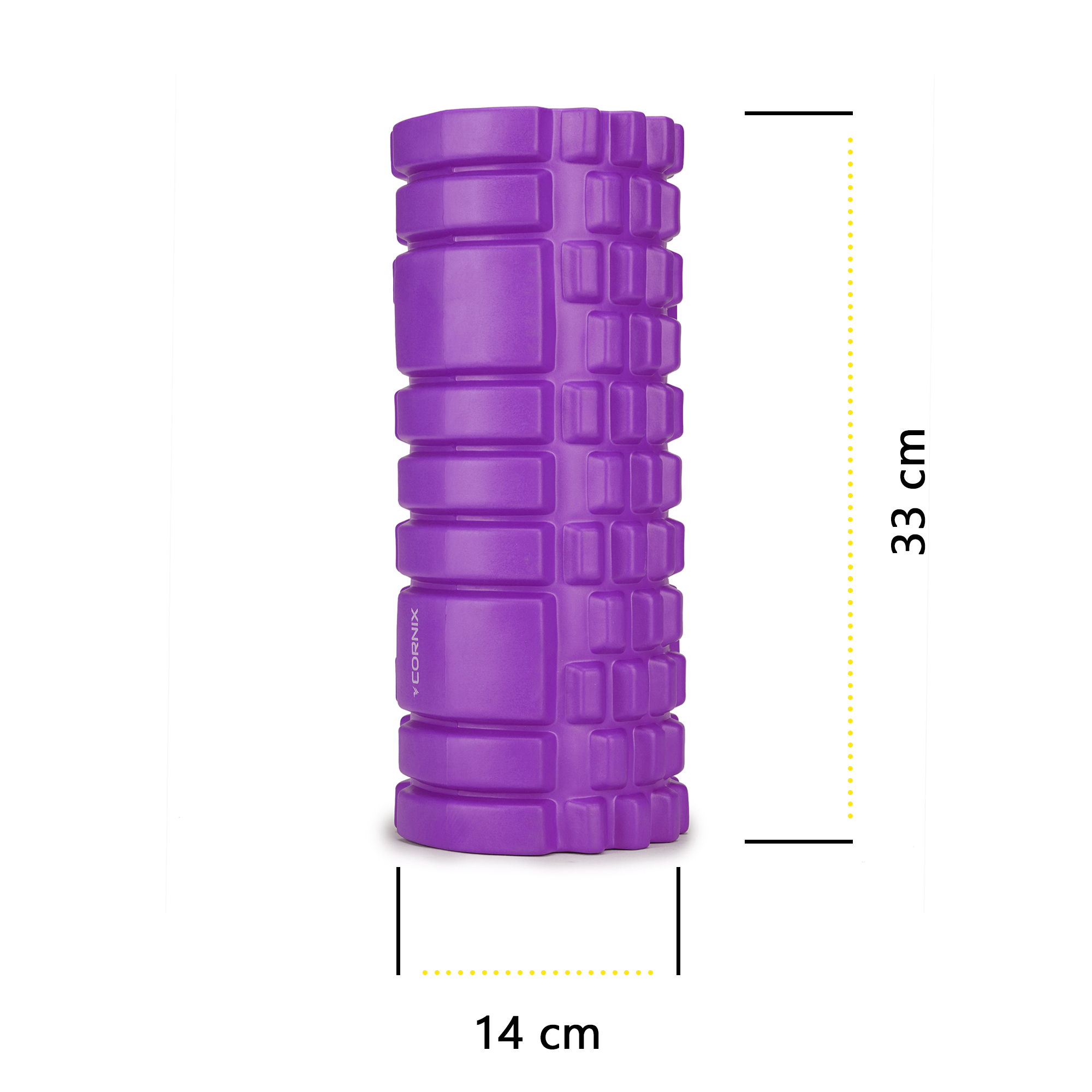 Масажний ролик Cornix EVA 33 x 14 см (валик, роллер) XR-0032 Violet — фото 5