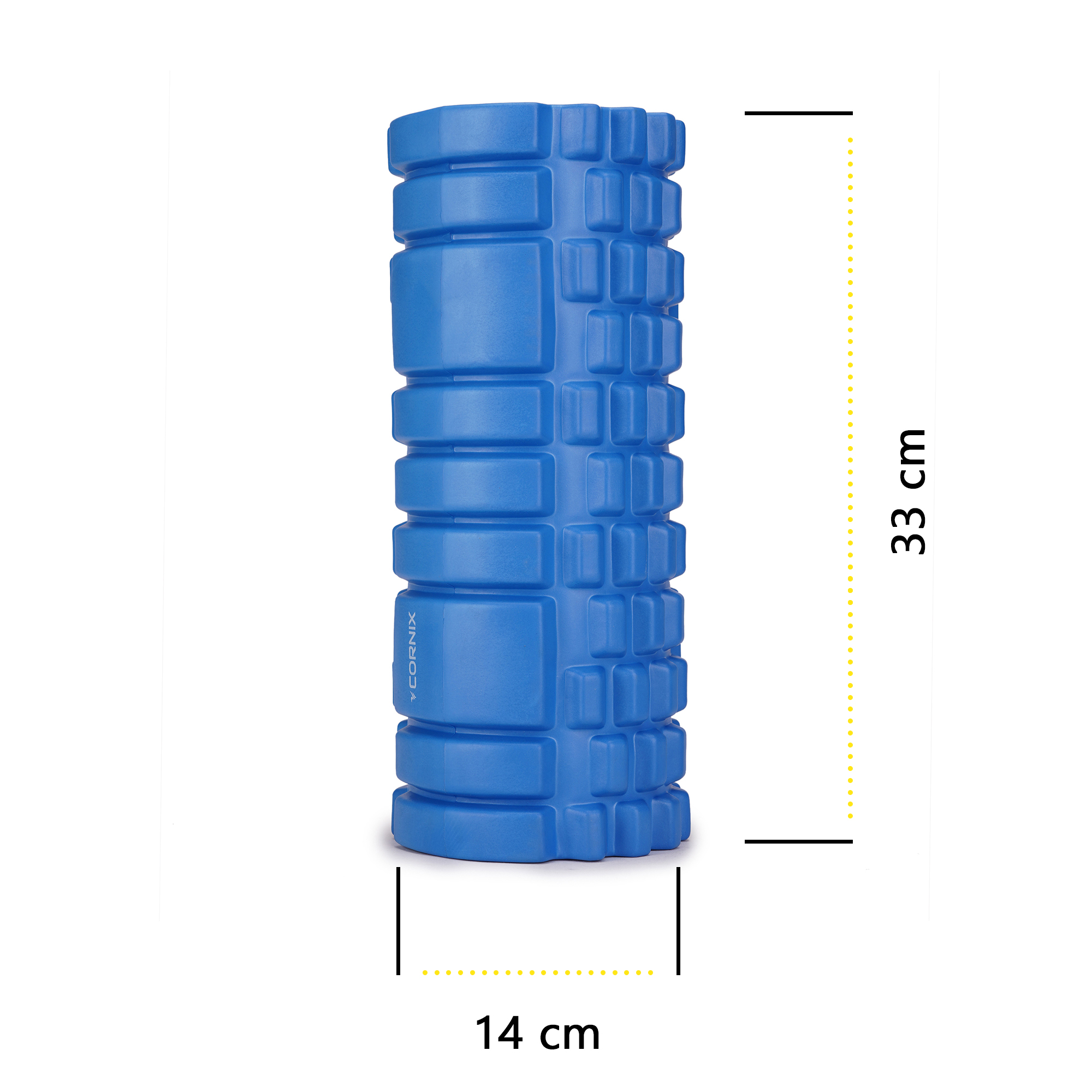 Масажний ролик Cornix EVA 33 x 14 см (валик, роллер) XR-0035 Blue — мініатюра 8