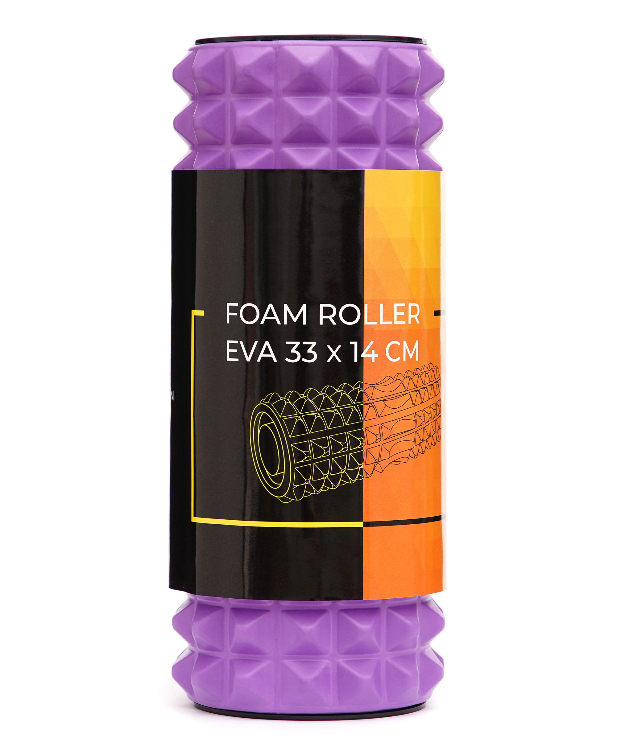 Масажний ролик Cornix EVA 33 x 14 см (валик, роллер) XR-0338 Violet — фото 5