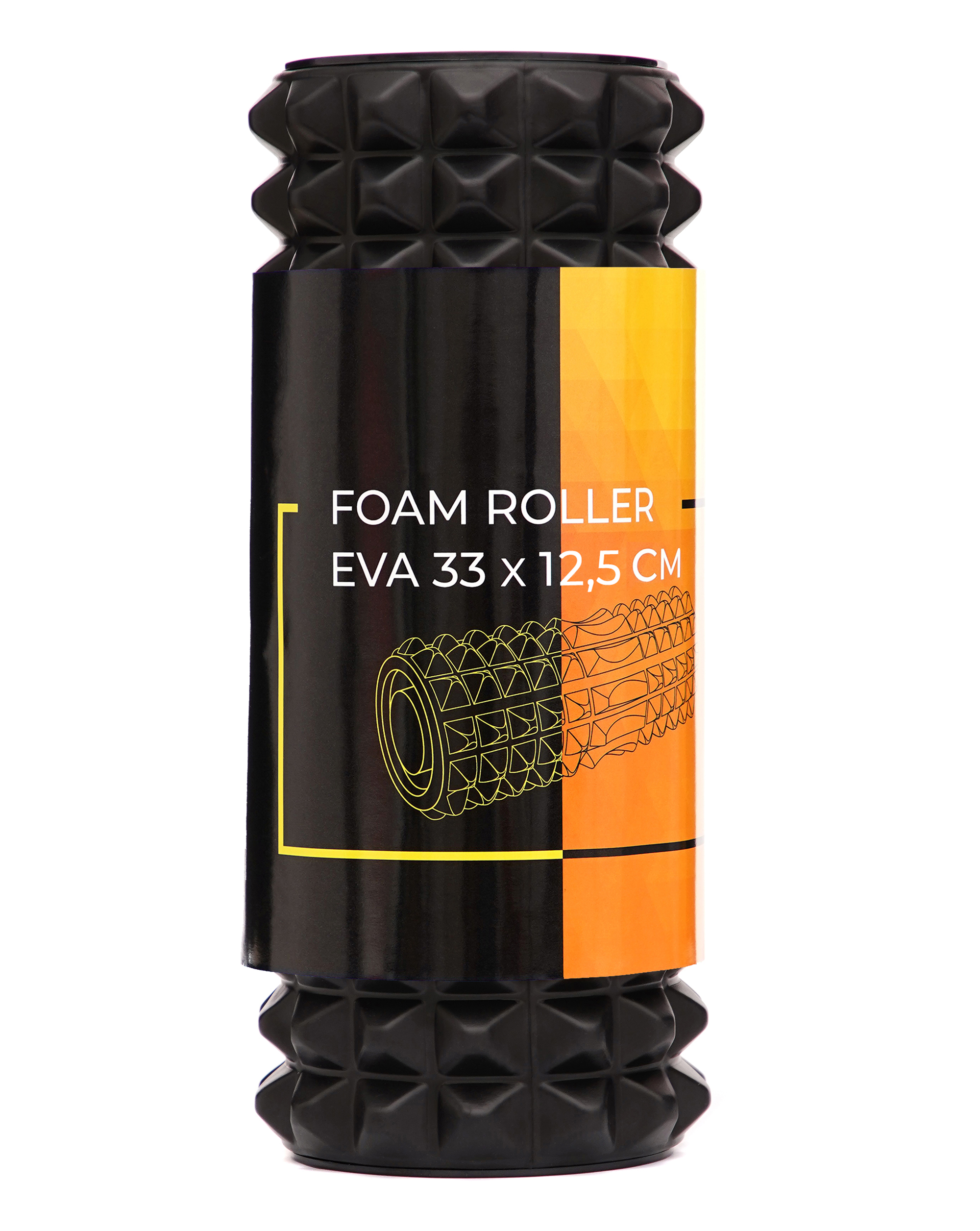 Масажний ролик Cornix EVA 33 x 12.5 см (валик, роллер) XR-0341 Black