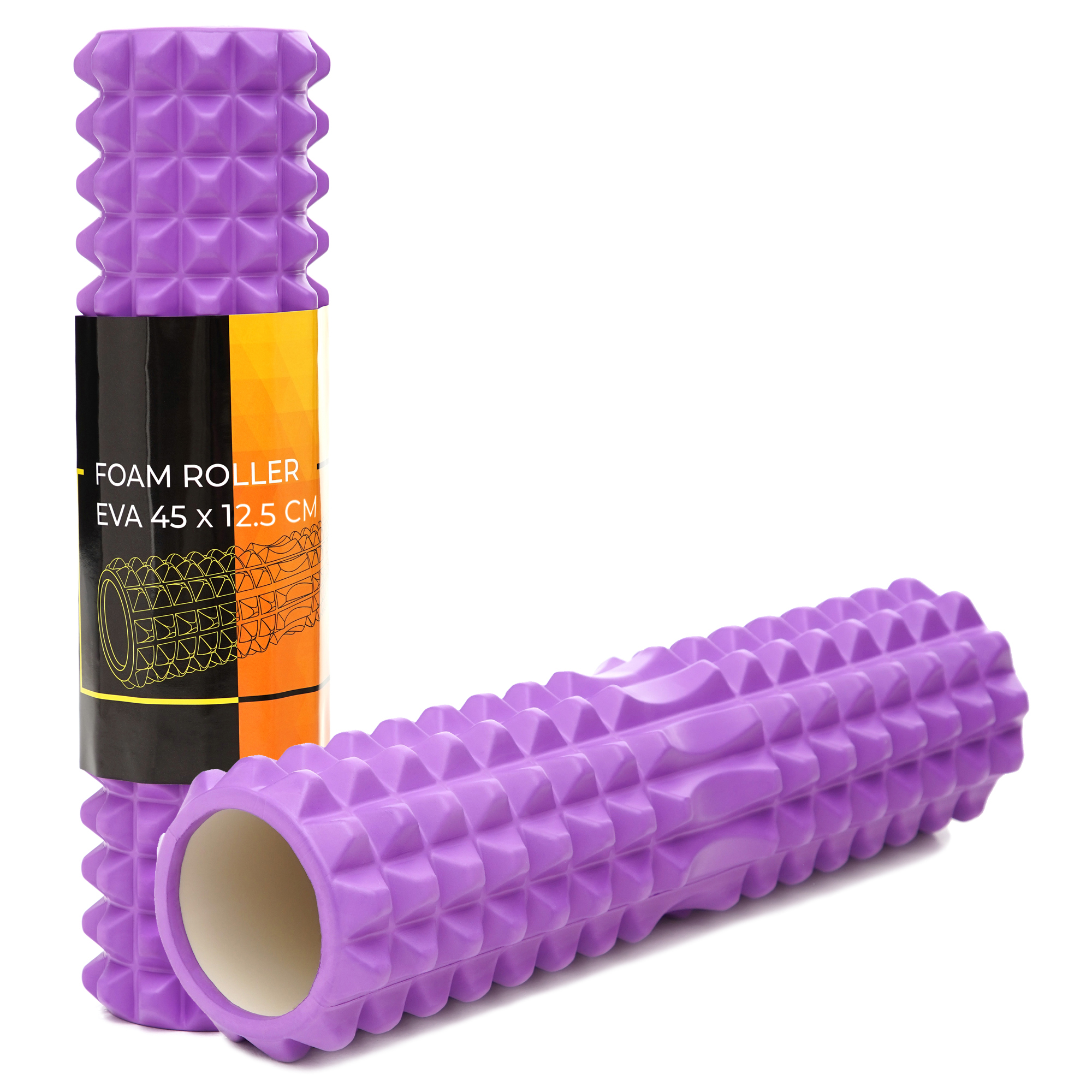 Масажний ролик Cornix EVA 45 x 12.5 см (валик, роллер) XR-0333 Violet — фото 1