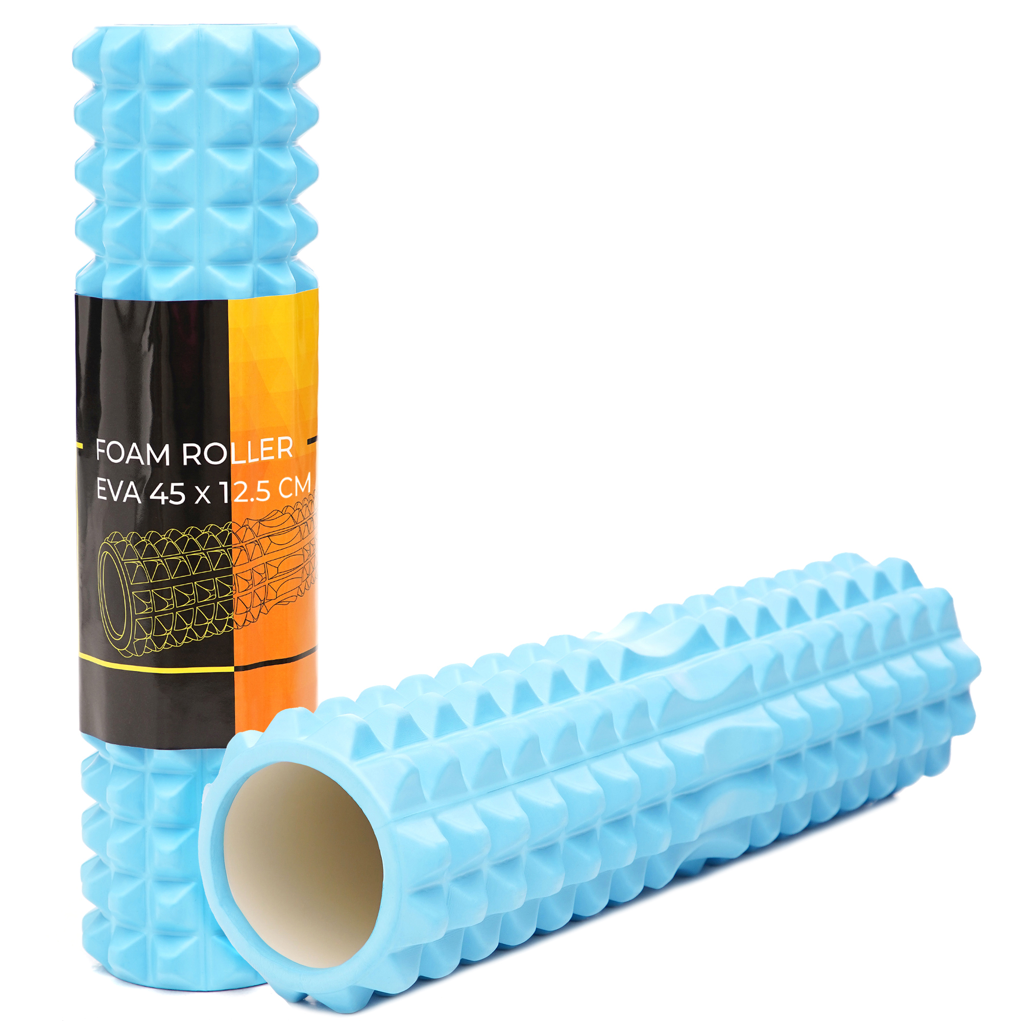 Масажний ролик Cornix EVA 45 x 12.5 см (валик, роллер) XR-0335 Sky Blue — фото 1