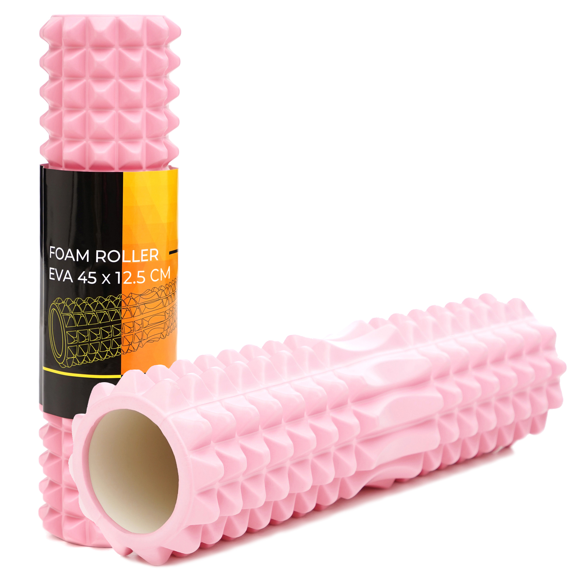 Масажний ролик Cornix EVA 45 x 12.5 см (валик, роллер) XR-0336 Light Pink — фото 1