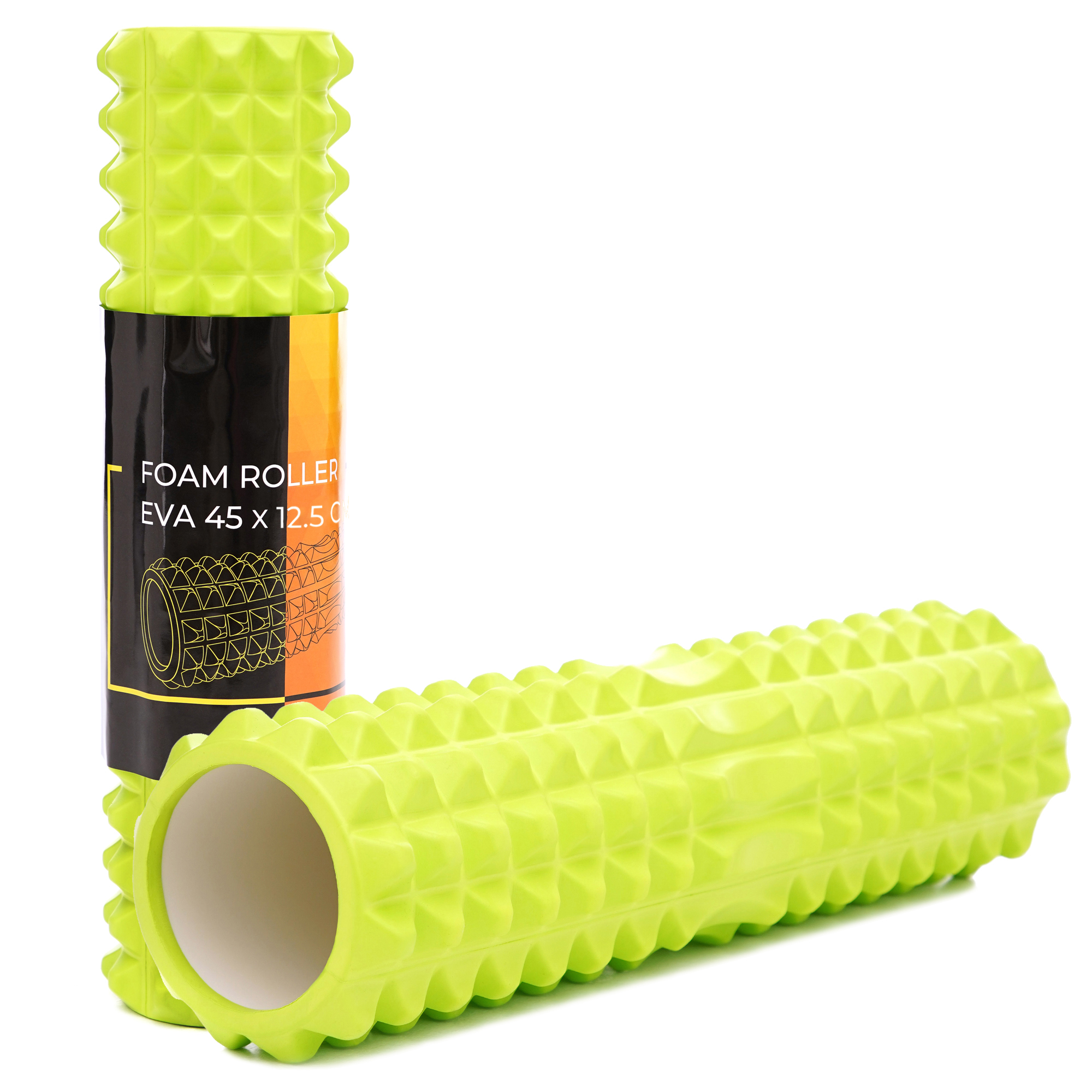 Масажний ролик Cornix EVA 45 x 12.5 см (валик, роллер) XR-0337 Green — фото 1