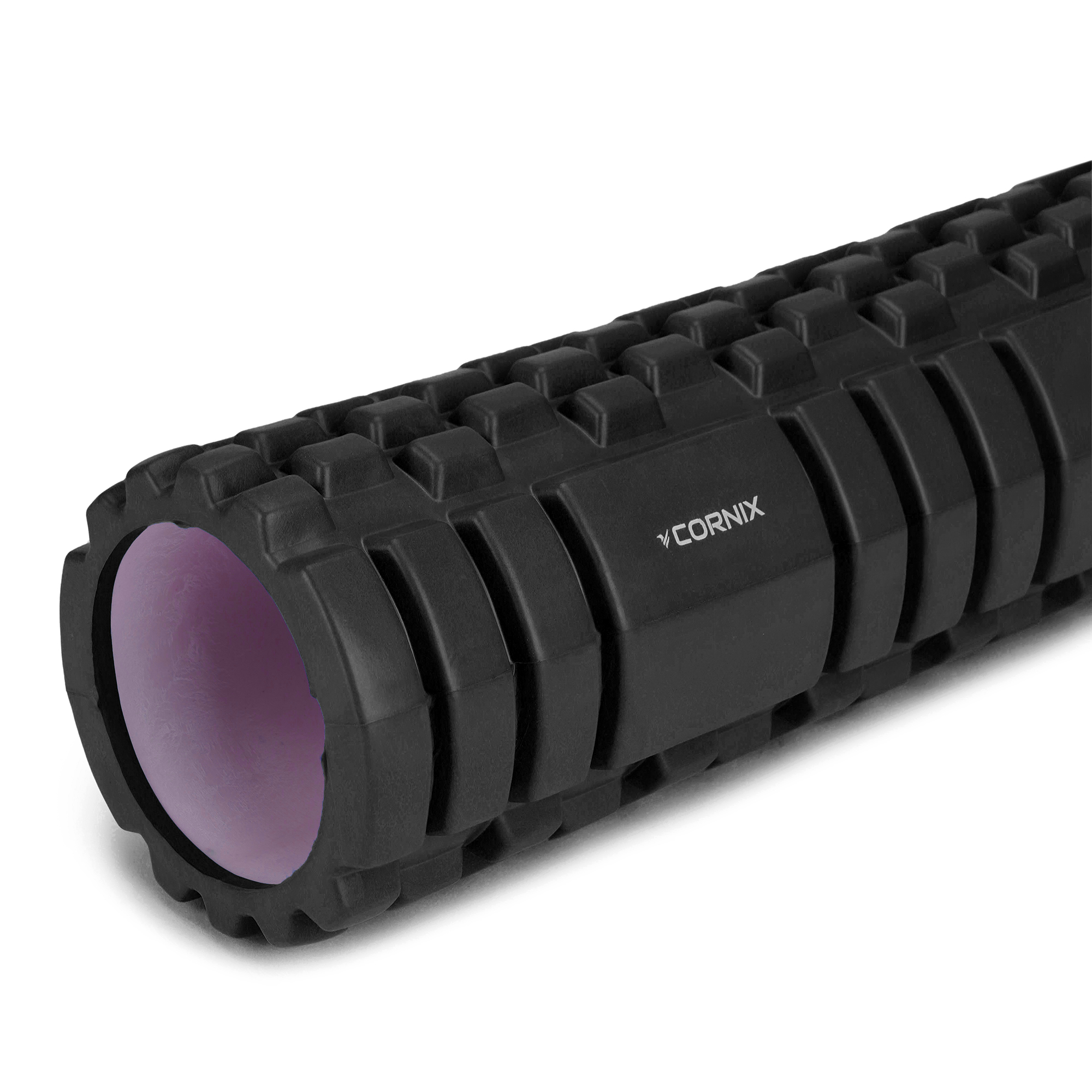 Масажний ролик Cornix EVA 45 x 14 см (валик, роллер) XR-0038 Black — мініатюра 9
