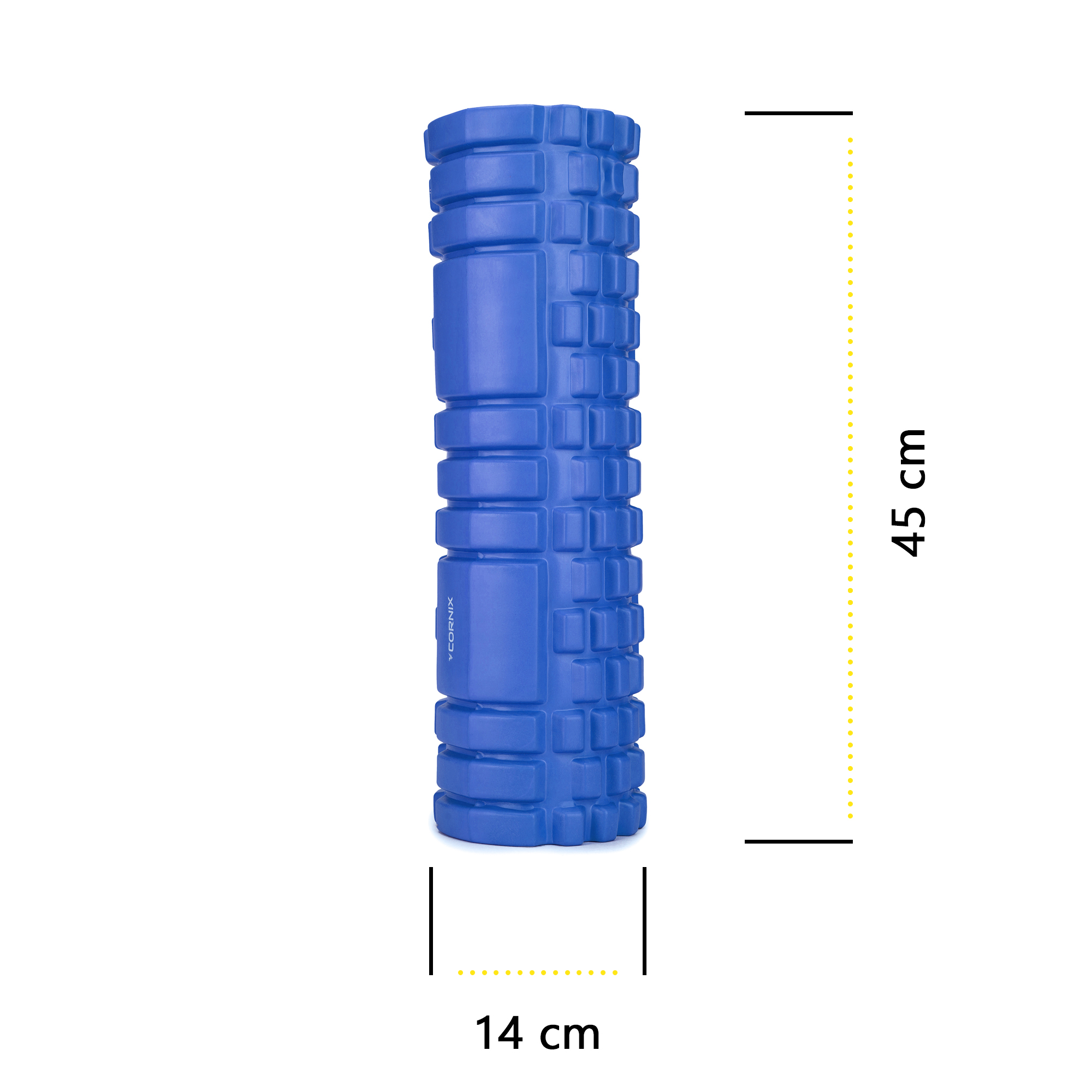 Масажний ролик Cornix EVA 45 x 14 см (валик, роллер) XR-0039 Blue — мініатюра 8