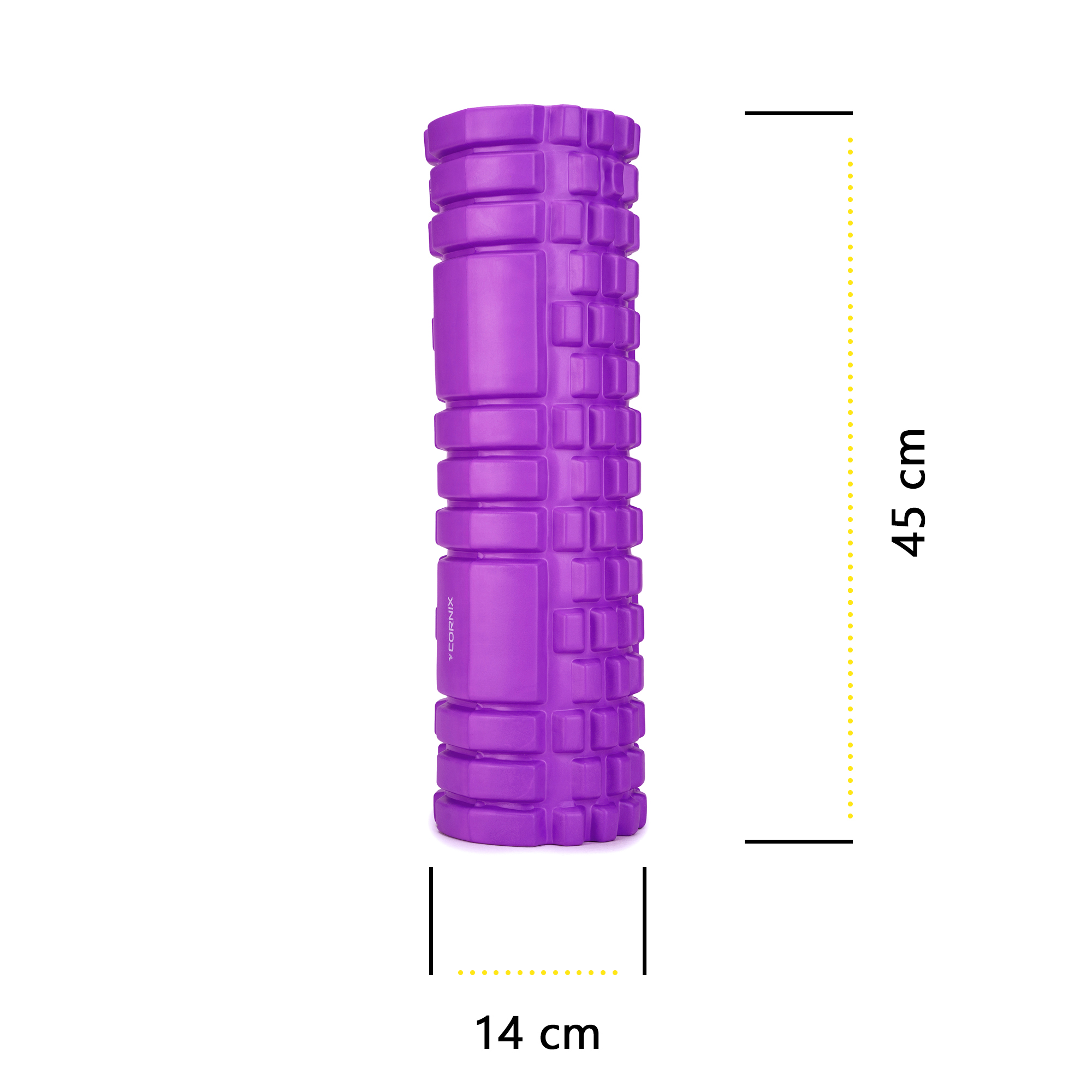 Масажний ролик Cornix EVA 45 x 14 см (валик, роллер) XR-0042 Violet — фото 5