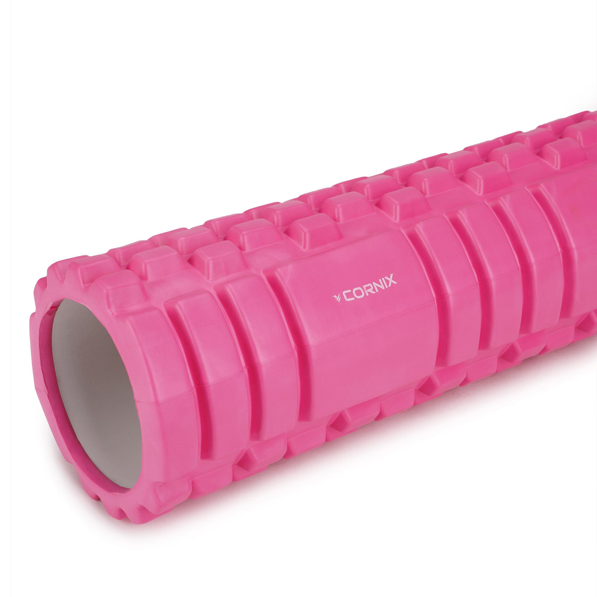 Масажний ролик Cornix EVA 45 x 14 см (валик, роллер) XR-0043 Pink — мініатюра 7