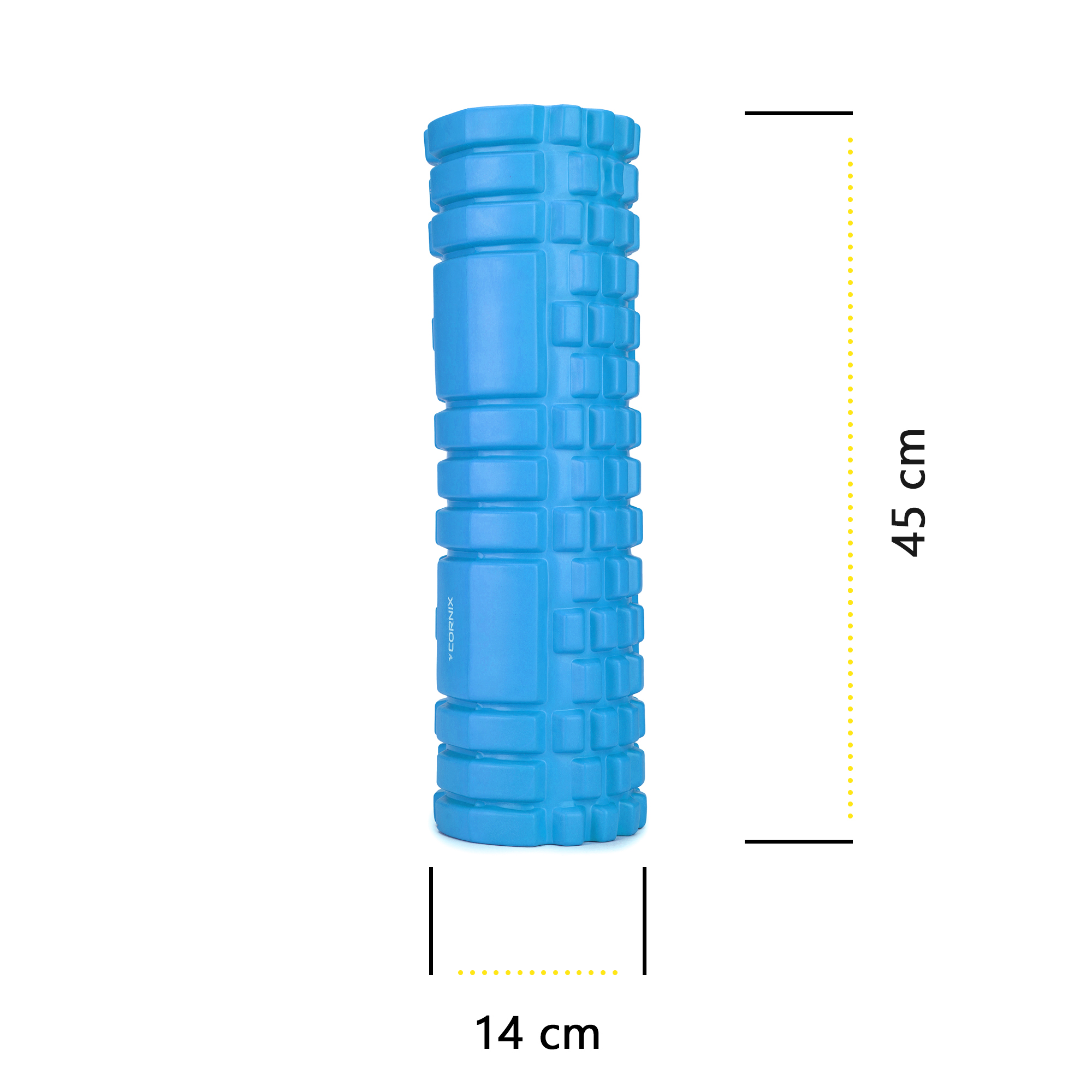 Масажний ролик Cornix EVA 45 x 14 см (валик, роллер) XR-0044 Sky Blue — фото 5