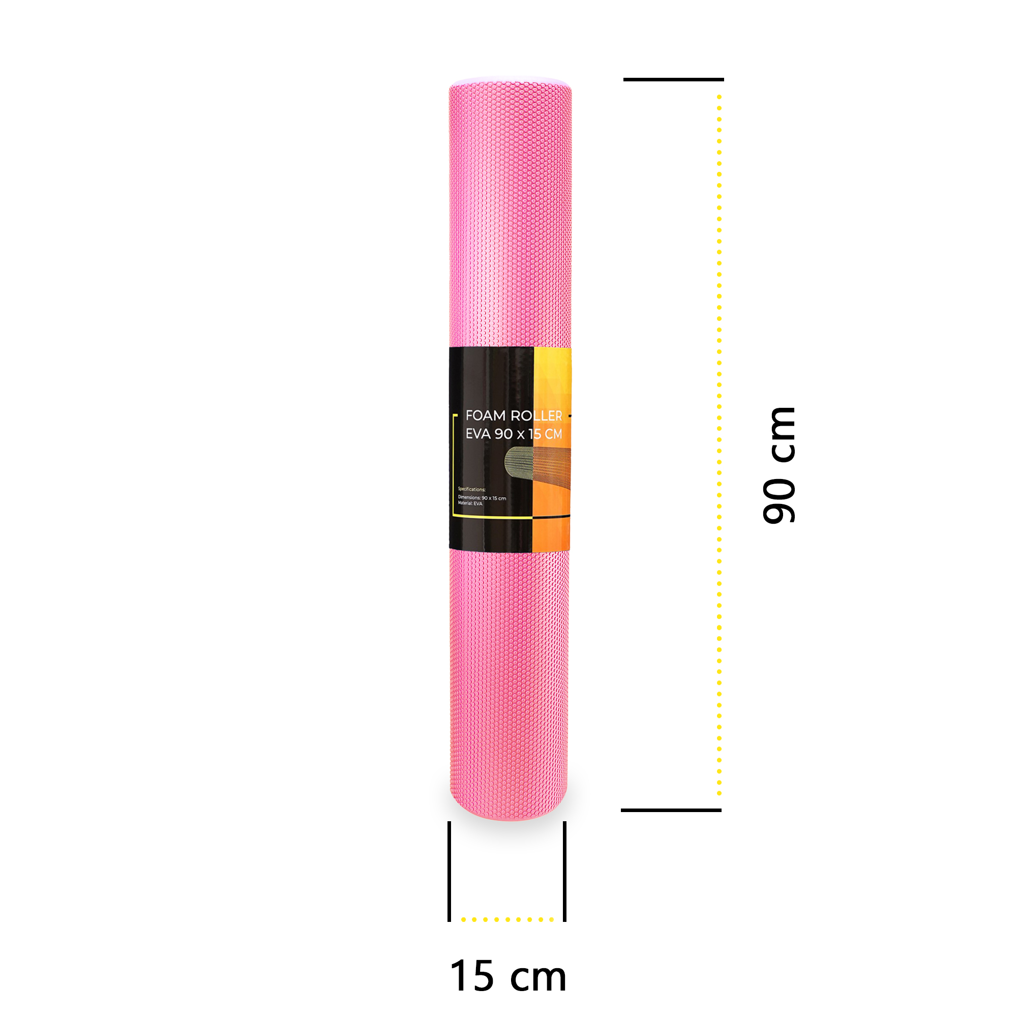 Масажний ролик Cornix EVA+ 90 x 15 см (валик, роллер) XR-0313 Pink