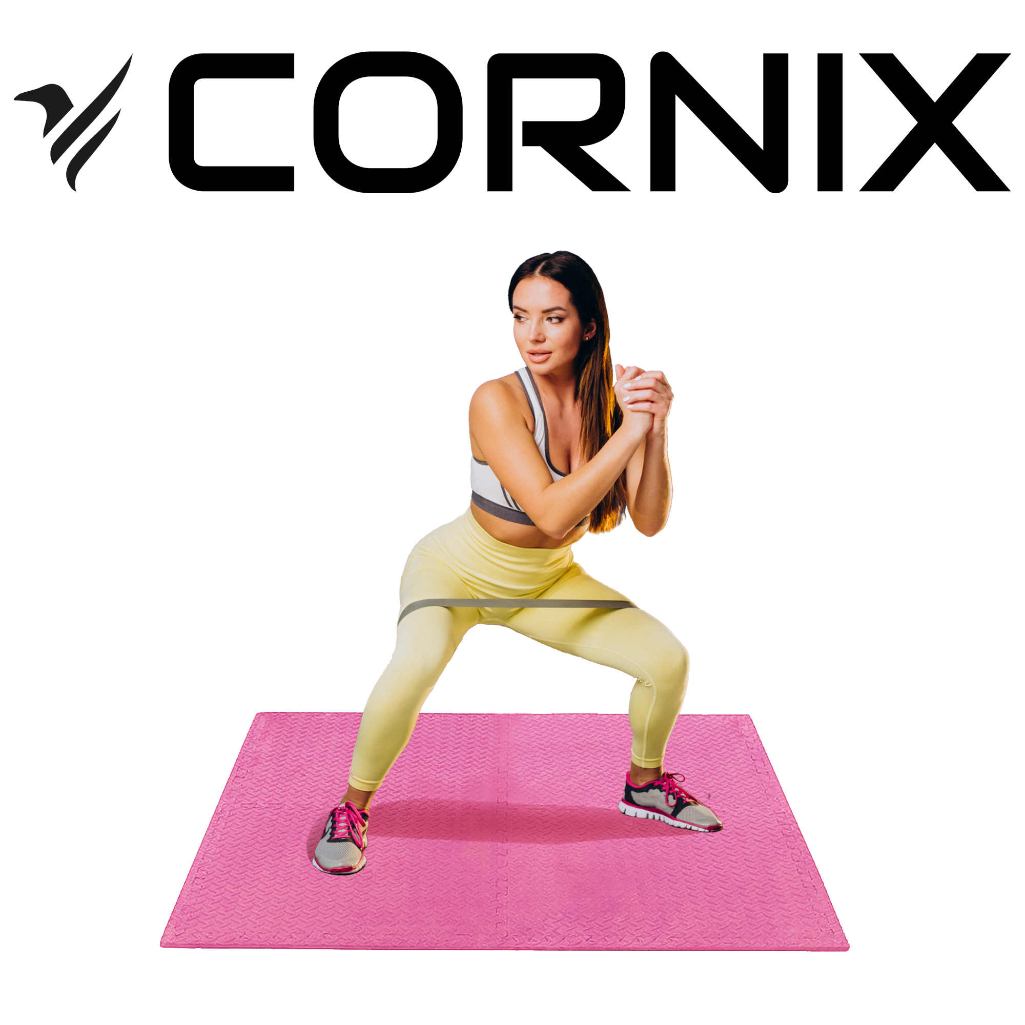 Мат-пазл (ластівчин хвіст) Cornix Mat Puzzle EVA 120 x 120 x 1 cм XR-0230 Pink — фото 4