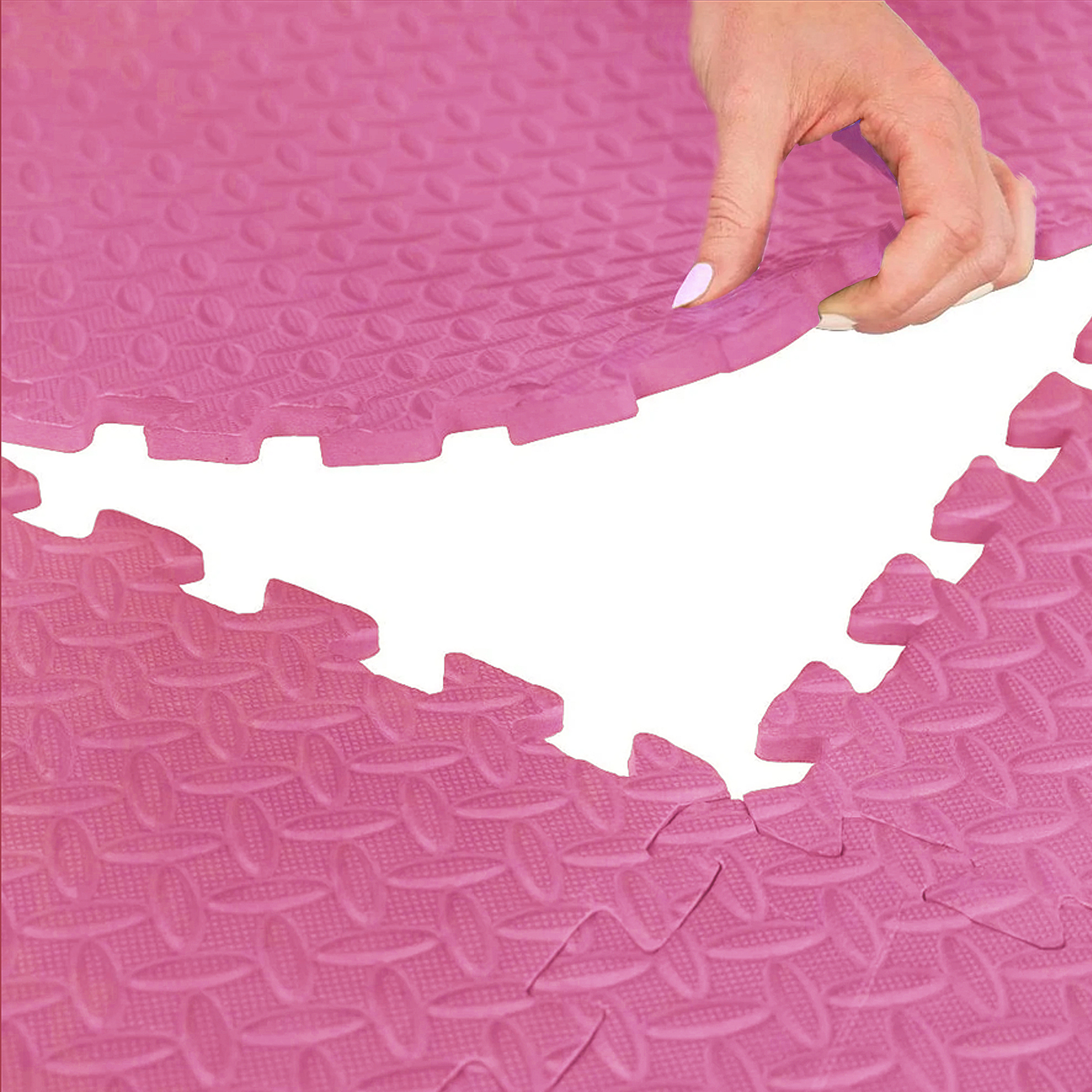 Мат-пазл (ластівчин хвіст) Cornix Mat Puzzle EVA 120 x 120 x 1 cм XR-0230 Pink — мініатюра 8