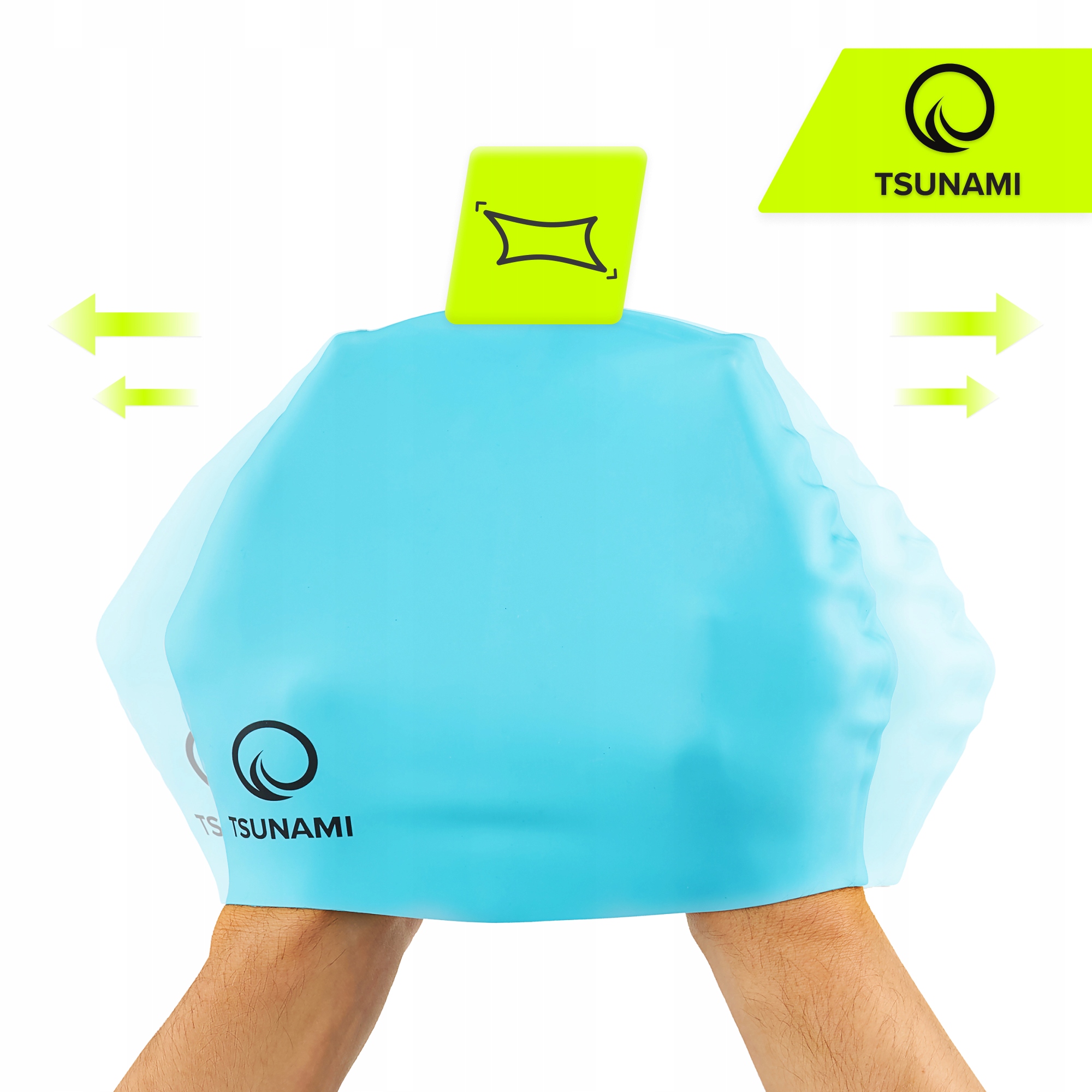 Шапочка для плавання TSUNAMI Kids дитяча Sky Blue (P-5905973401807) — фото 4