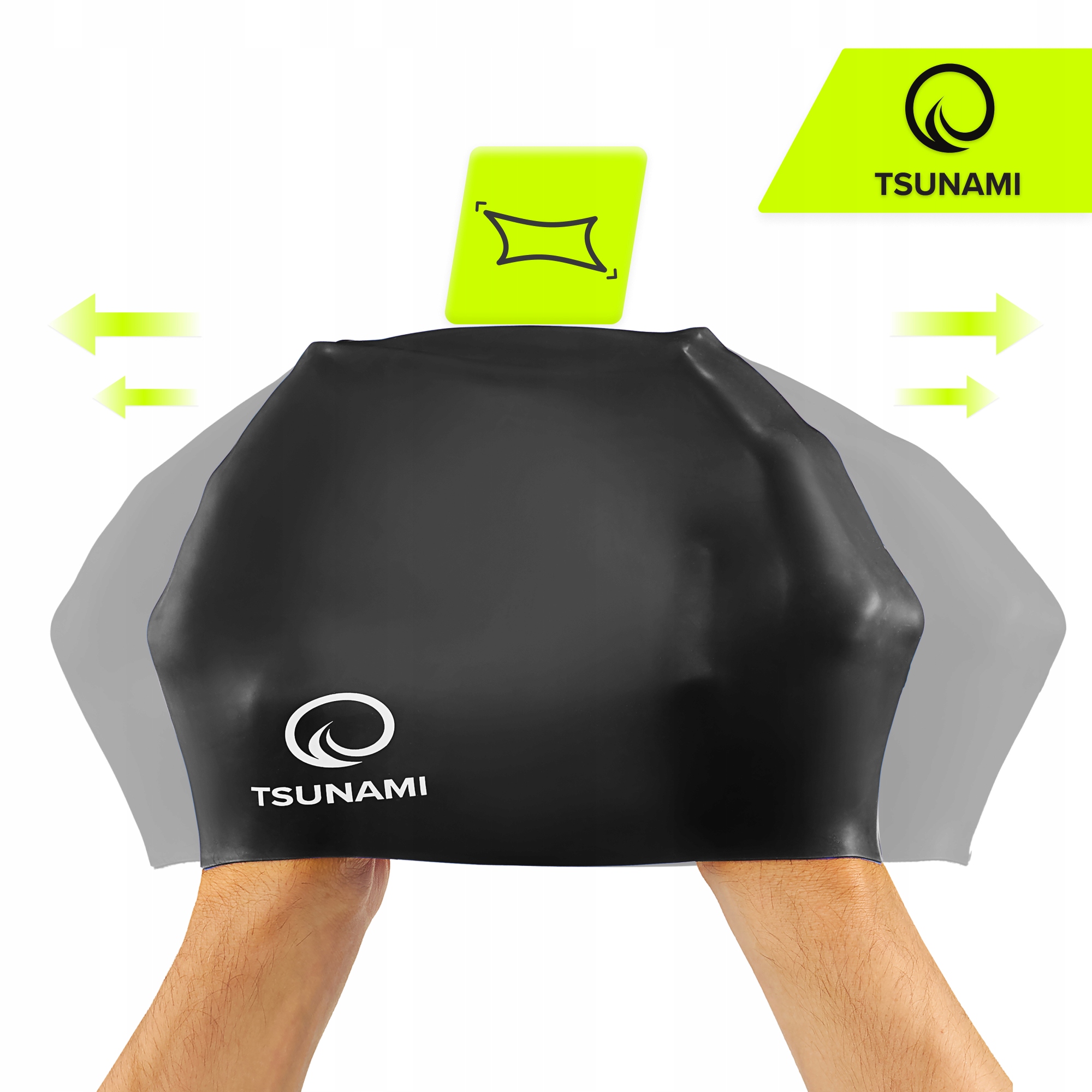 Шапочка для плавання TSUNAMI Pro Black (P-5905973401876) — мініатюра 7