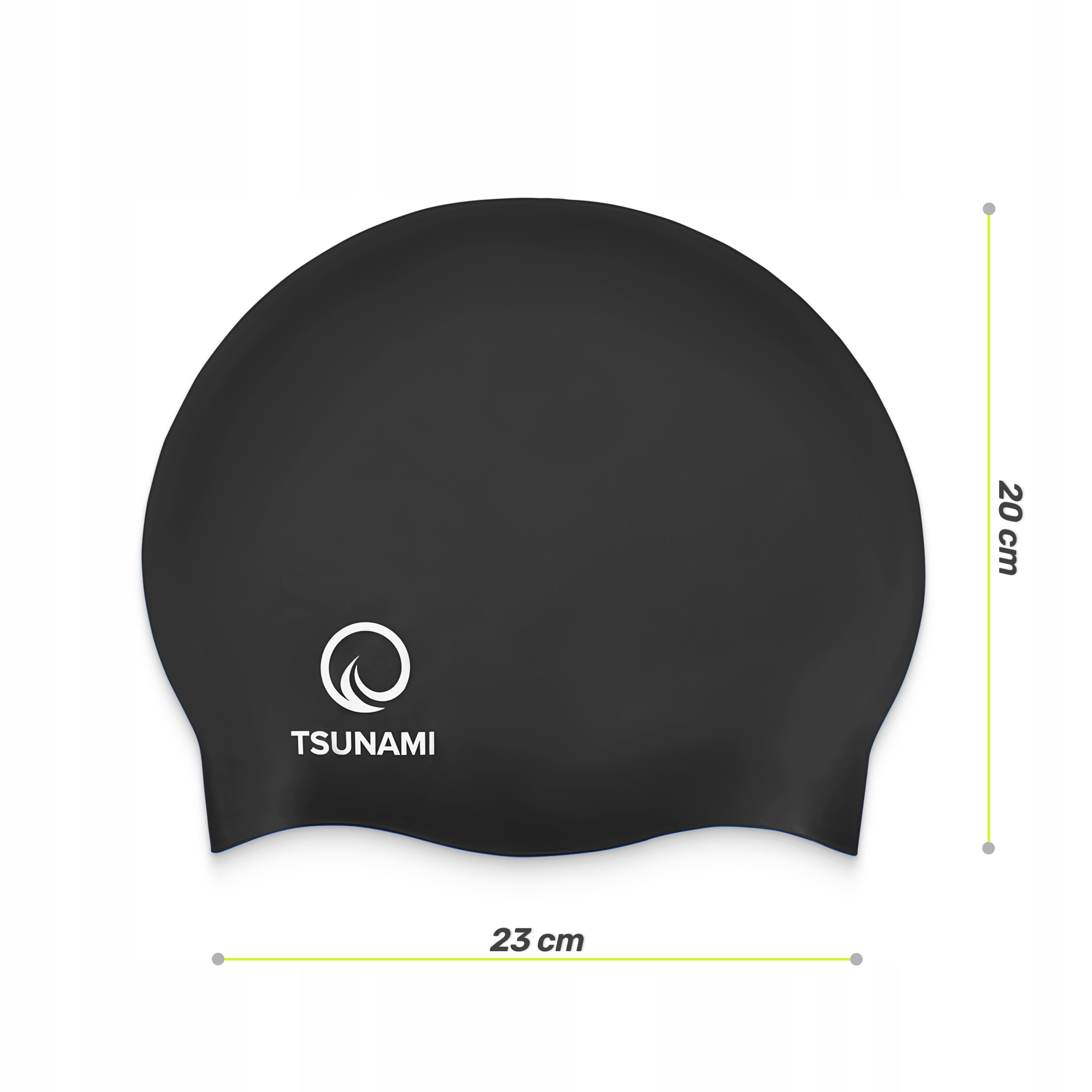 Шапочка для плавання TSUNAMI Pro Black (P-5905973401876) — мініатюра 6