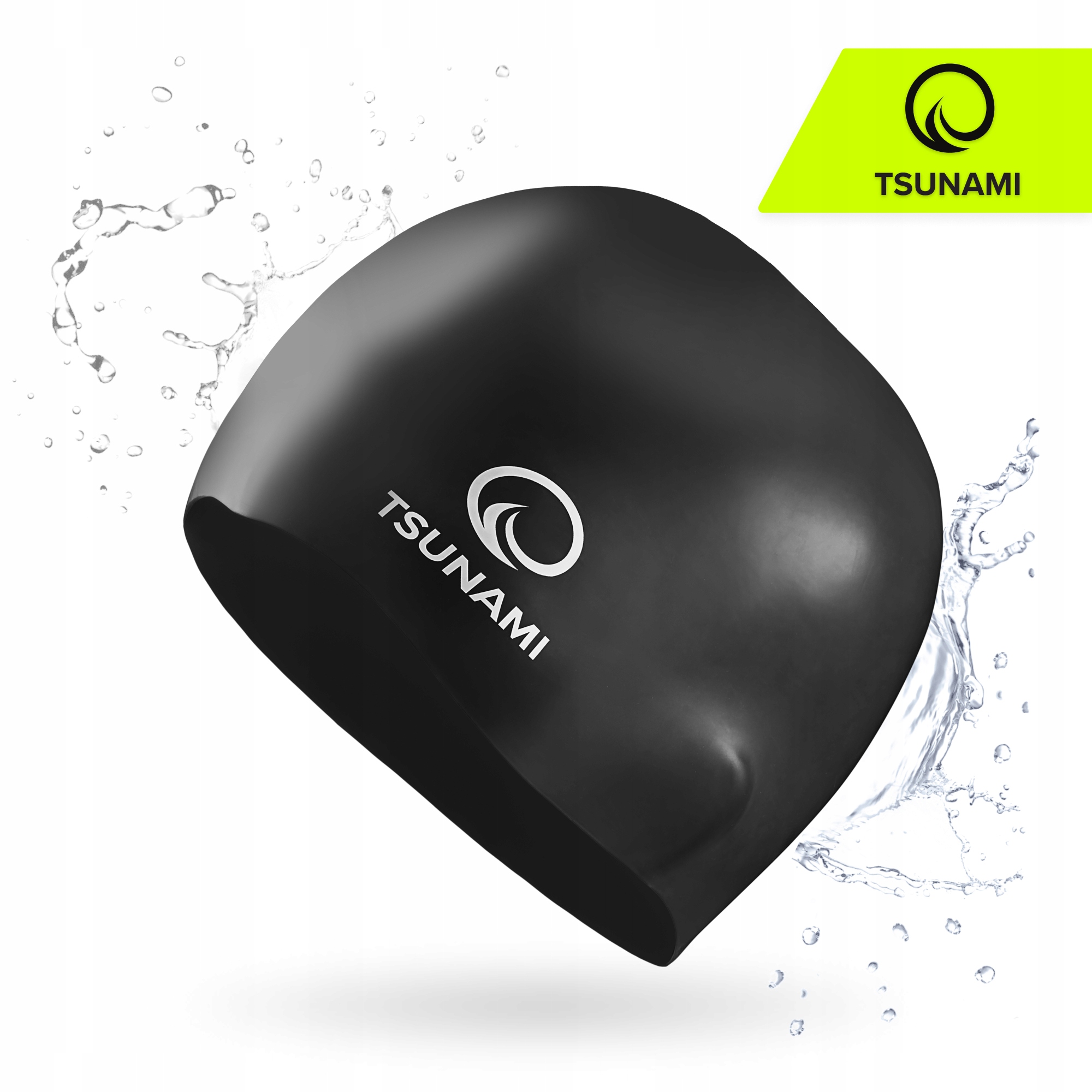 Шапочка для плавання TSUNAMI Pro Black (P-5905973401876) — фото 4