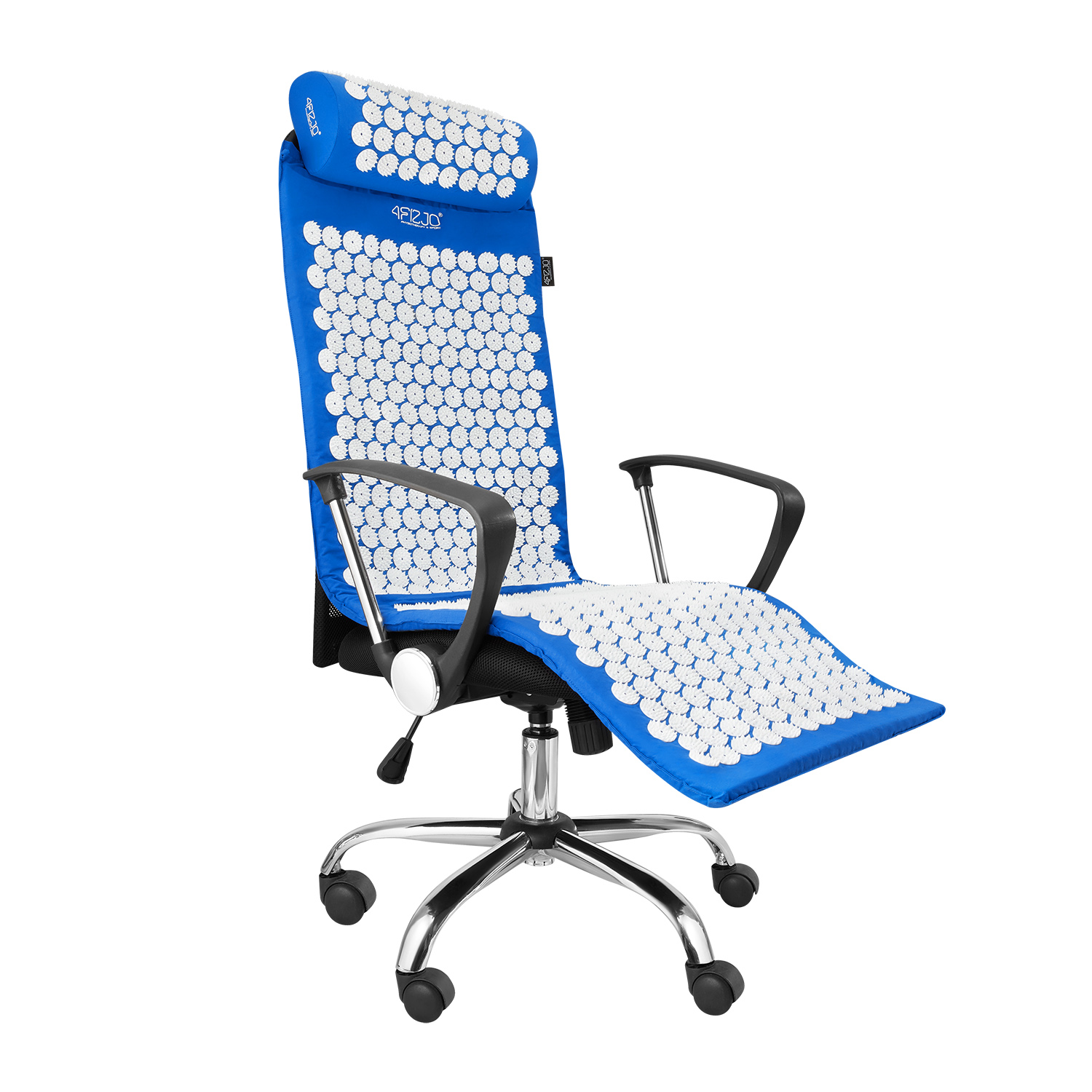 Килимок акупунктурний з валиком 4FIZJO Classic Mat XL Аплікатор Кузнєцова Blue/White (P-5907222931707) — фото 5
