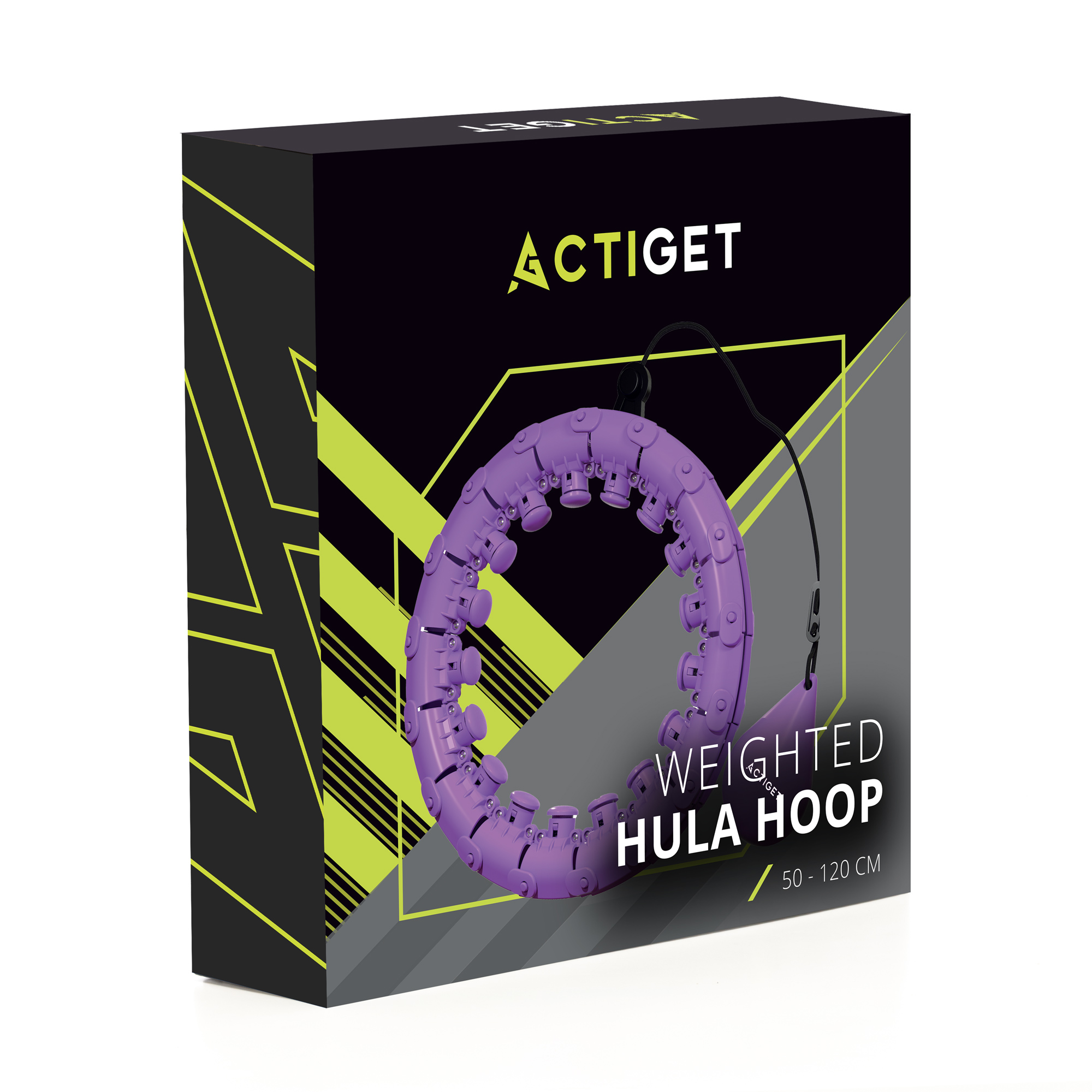 Обруч для талії Actiget (хулахуп) масажний, з обтяженням ACT0137 Violet