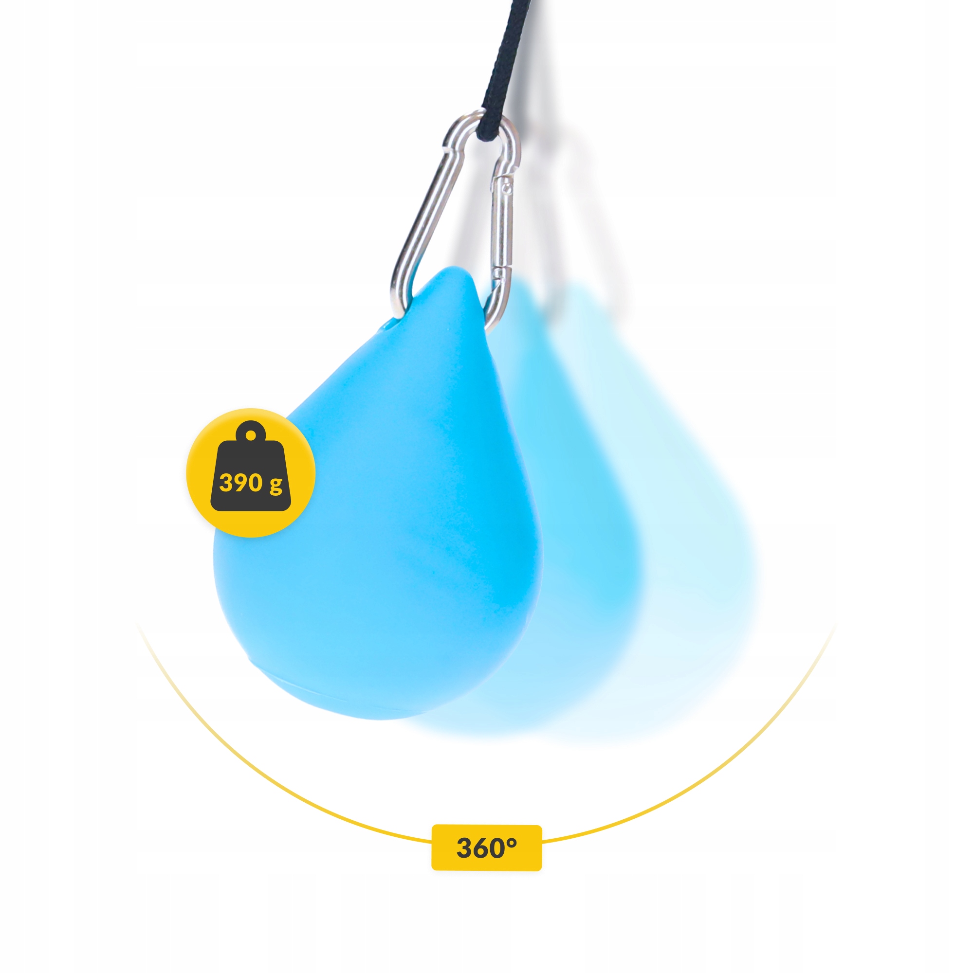 Обруч (хулахуп) масажний 4FIZJO з обтяженням Sky Blue (P-5907739316837) — мініатюра 8